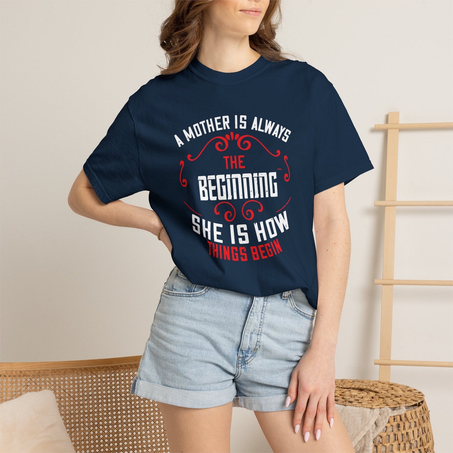 Mom T-shirt Mother Day Mama Tee Unisex Comfort Colors Garment-Dyed Cotton h53