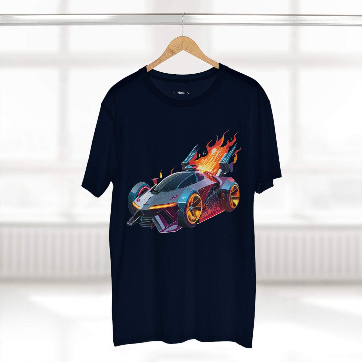 Car Graphic Unisex 100 Cotton Staple Tee 2