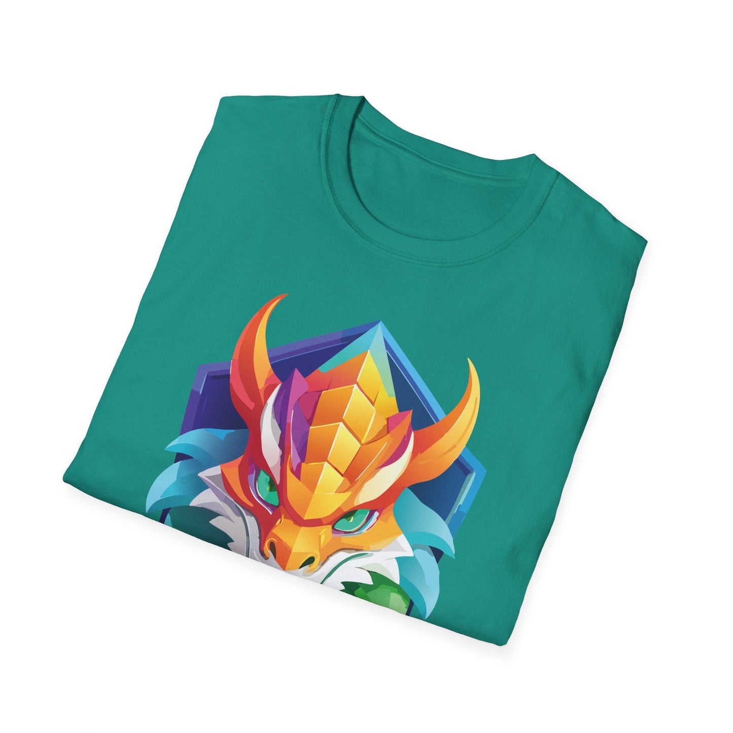 Dragon Graphic Unisex Cotton Softstyle Art Design Tee With Animals 6