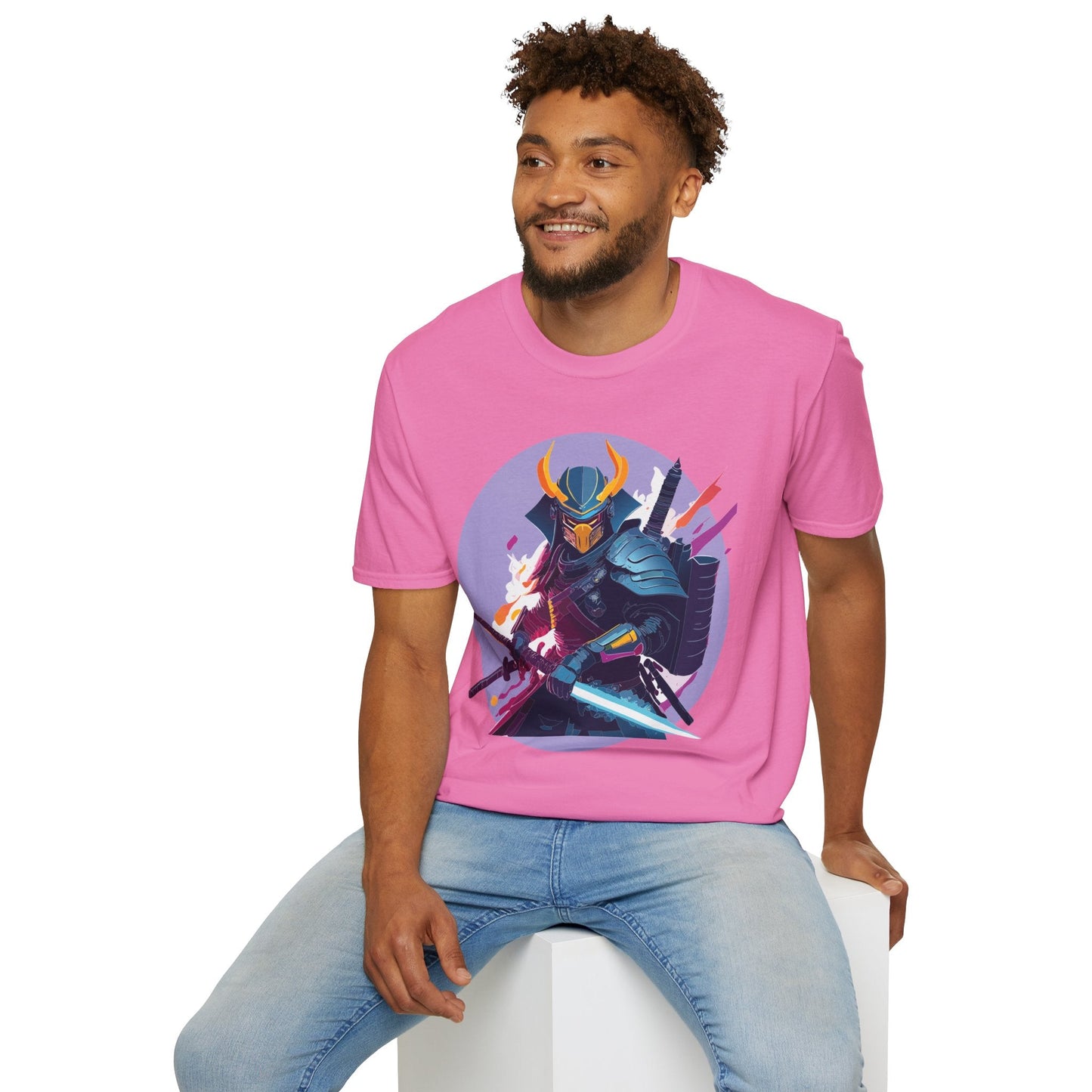 Samurai Shirt Unisex Softstyle Tee 100 Percent Ring Spun Cotton Comfortable Everyday Wear