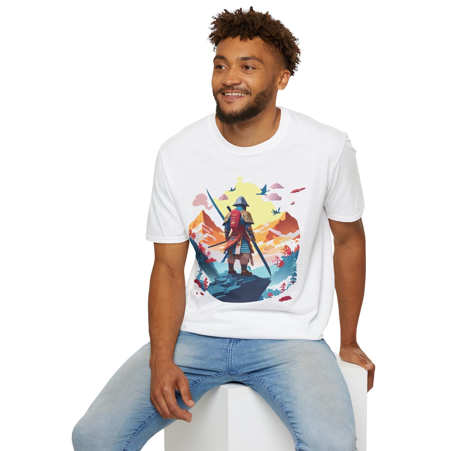 Samurai Shirt Unisex T Shirt Gildan Softstyle 64000 Cotton Tee For Everyday Comfort