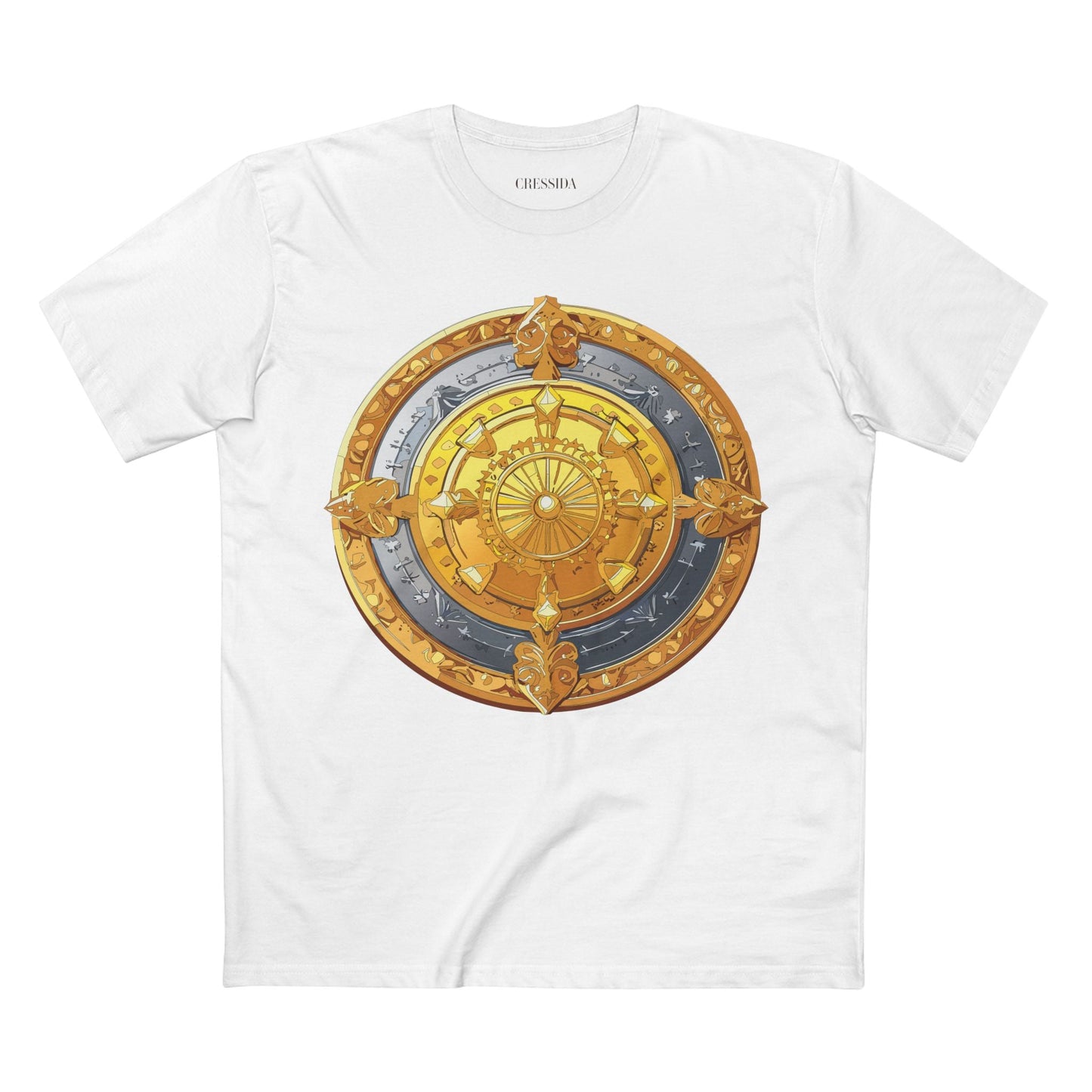Antique Gold Coin Graphic Design T-Shirt Unisex 100 Cotton With Golden Print Artwork Tee 5