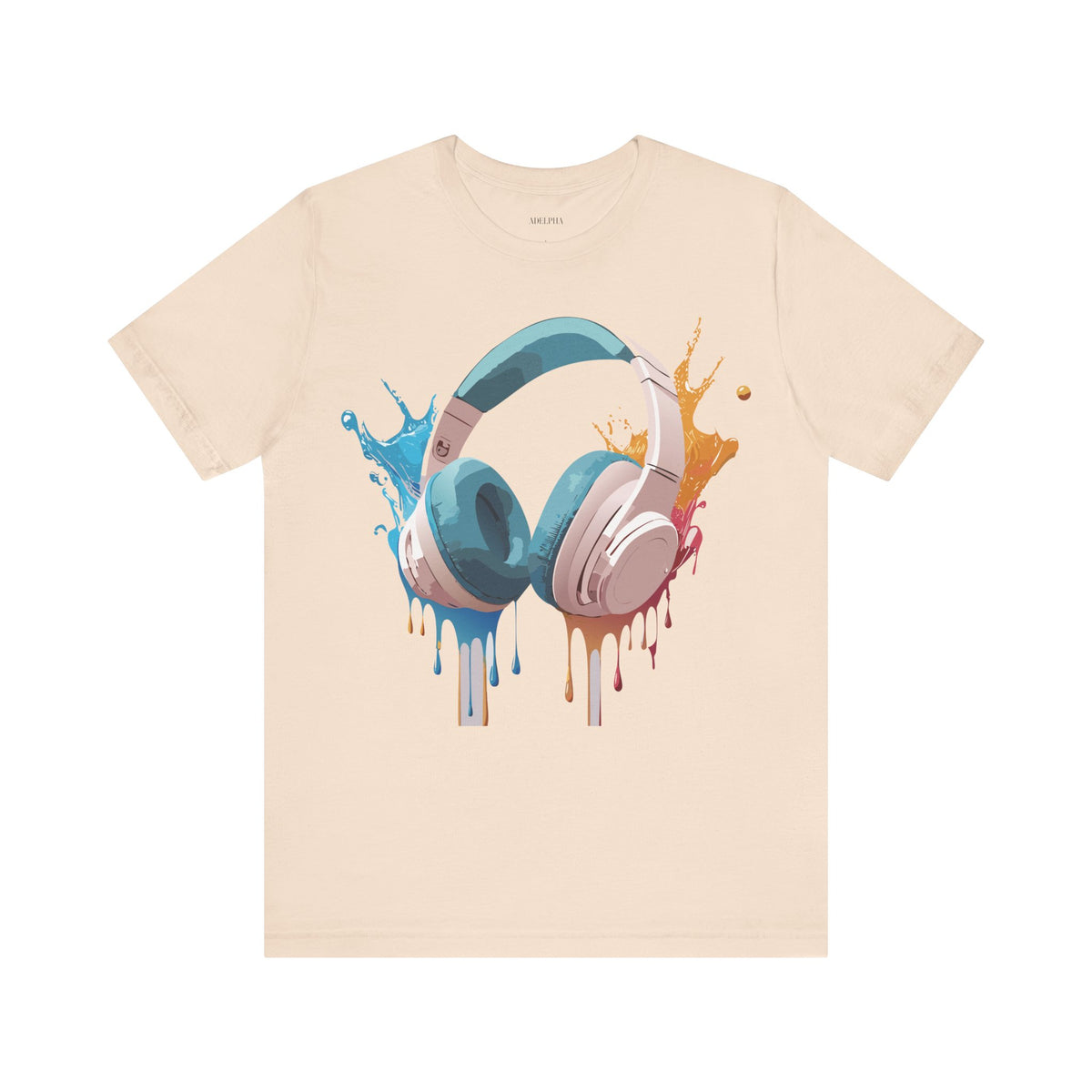 Music Graphic Unisex Cotton Bella+Canvas Tee with Art Design m146