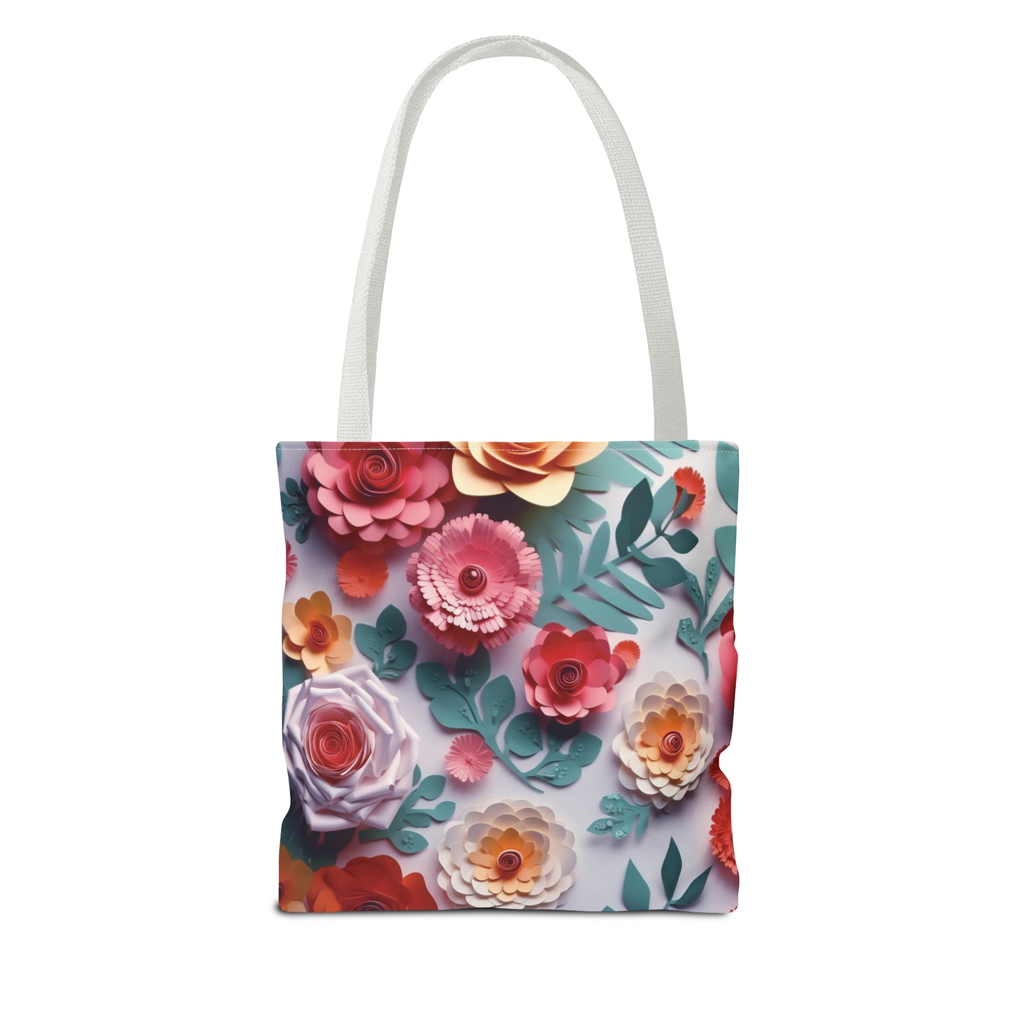 Canvastasche mit floralen Prints 