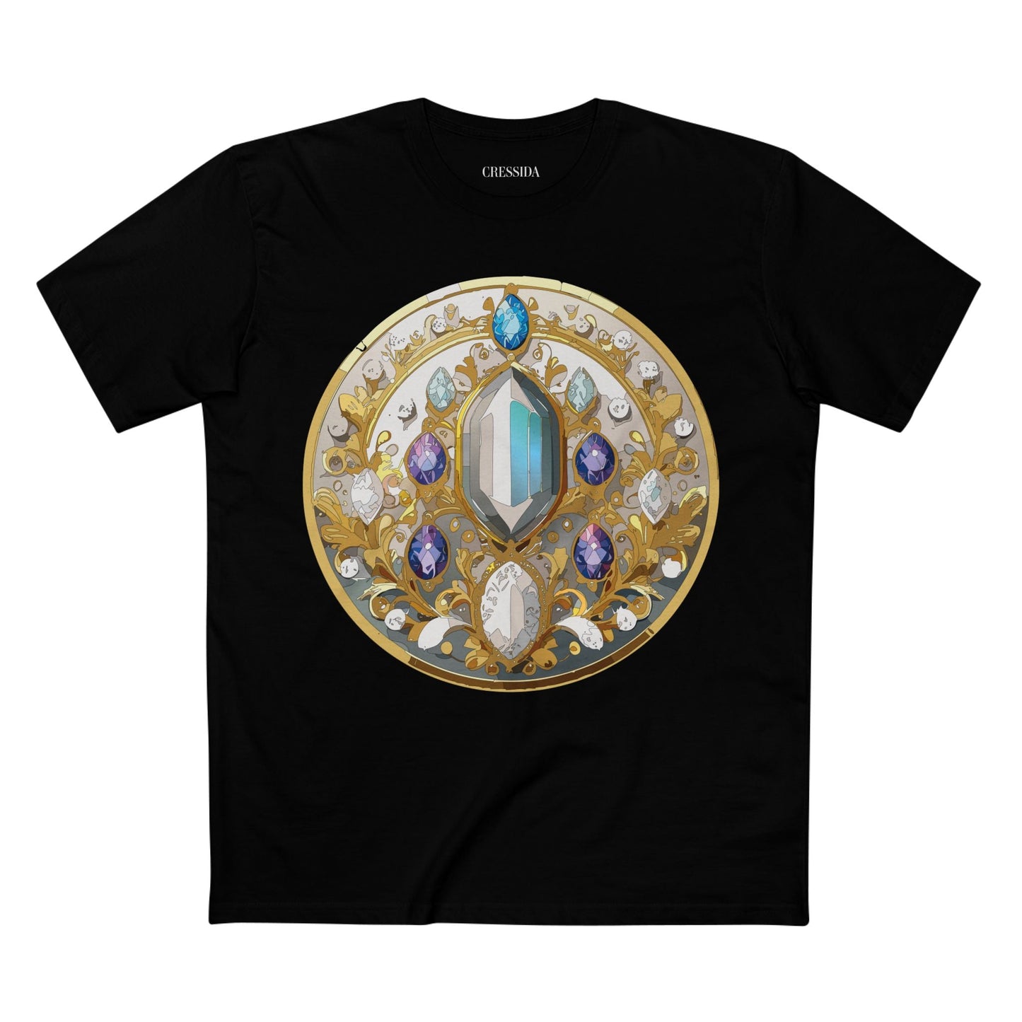 Medallion Graphic T-Shirt Unisex 100 Cotton With Gold Art Design Medal Tee 15