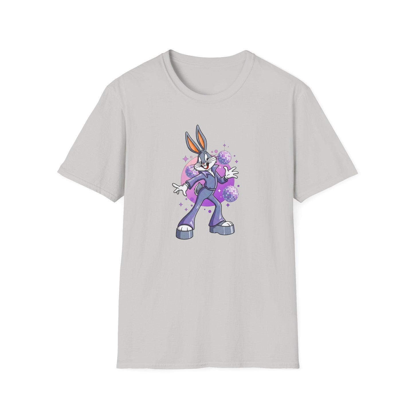Cartoon Bunny Graphic Unisex Cotton Animal Animation Artwork Design Tee 5