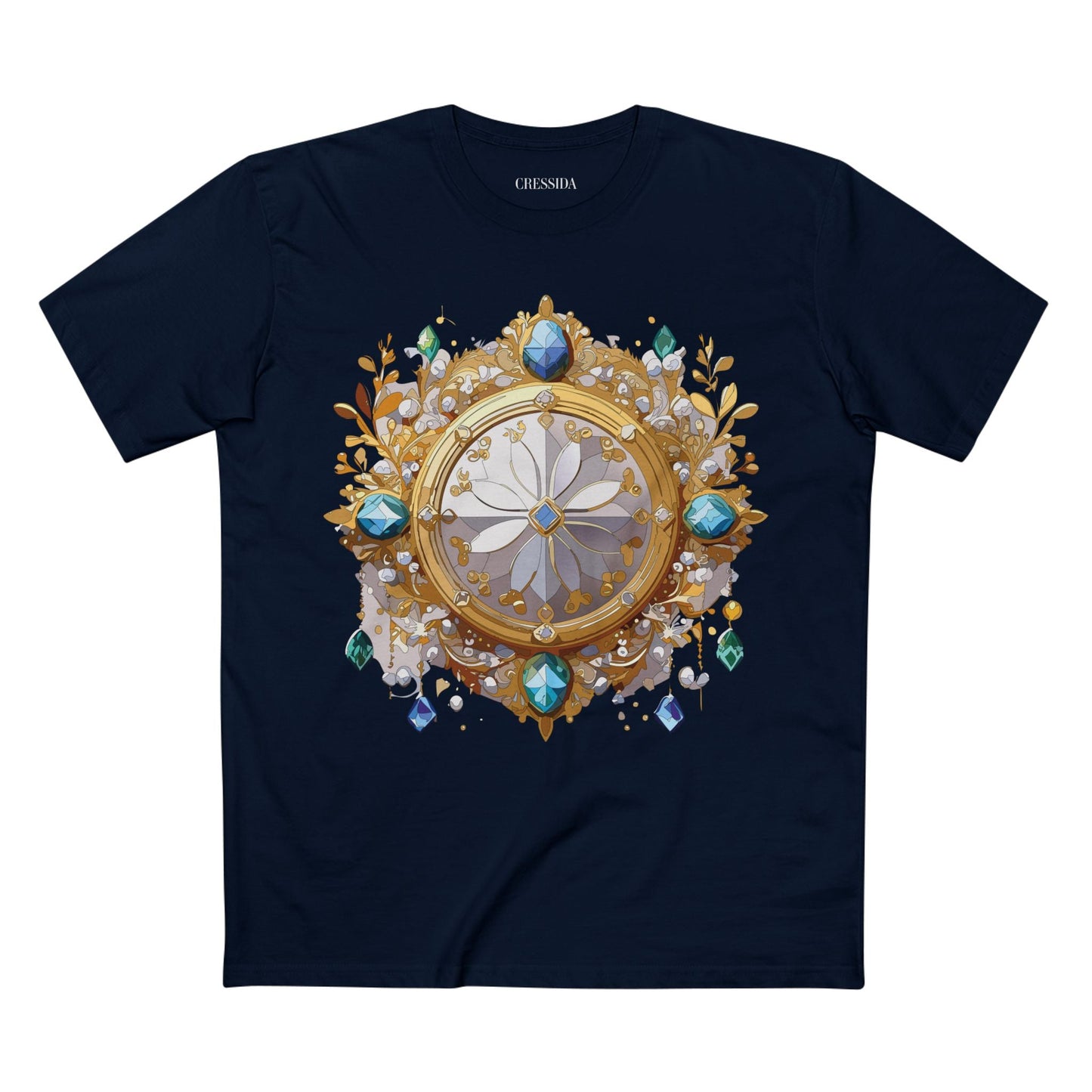 Medallion Graphic T-Shirt Unisex 100 Cotton With Gold Art Design Medal Tee 13