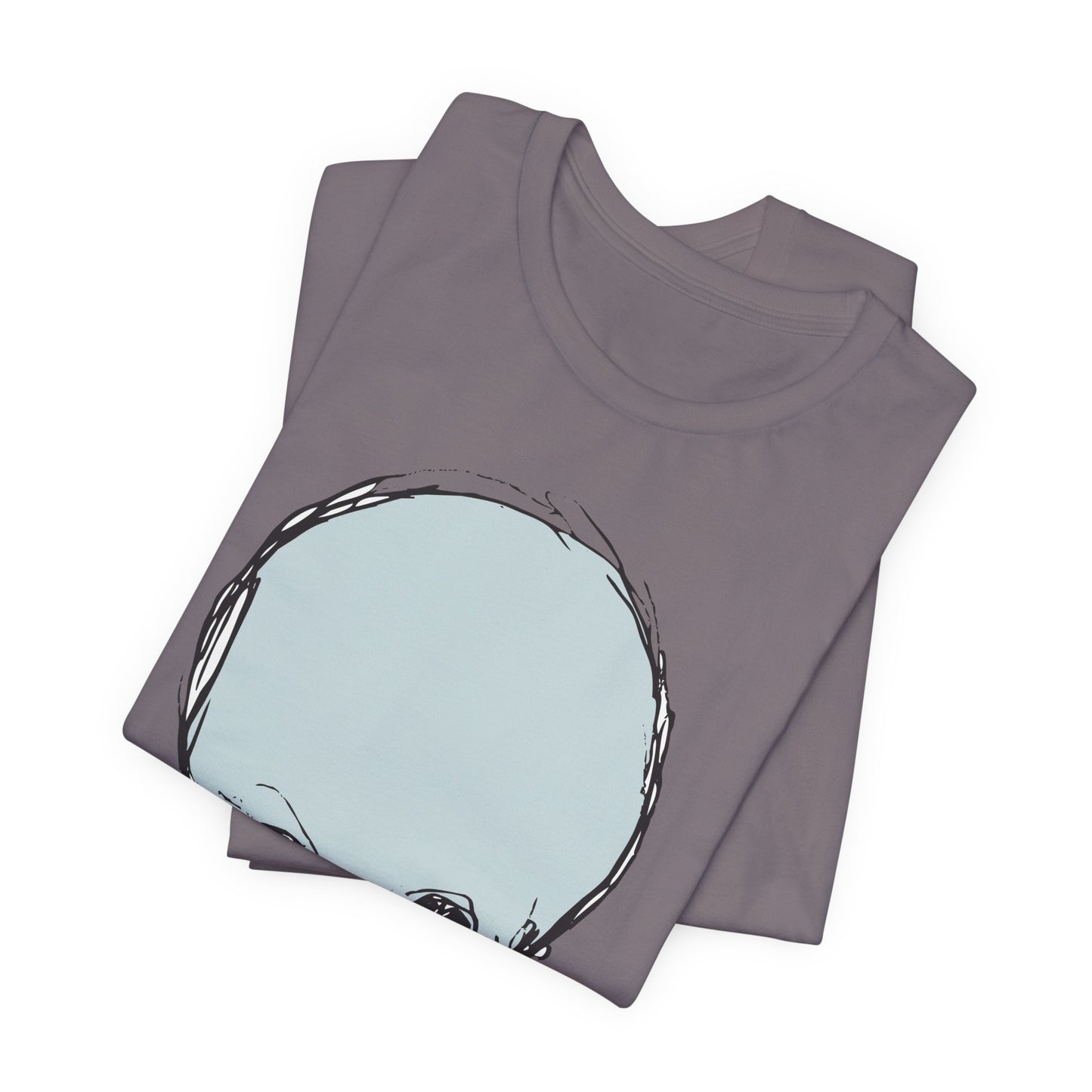 Lt Blue Skull Graphic Design Tee, Skull Shirt, Vintage Tees, Art Design T-Shirt, Vintage Graphic Tee, Art Shirts with Skulls