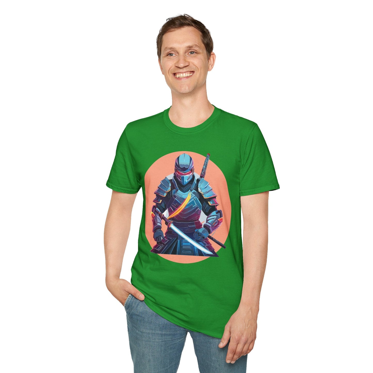 Samurai Shirt Unisex T Shirt 100 Percent Ring Spun Cotton Softstyle Tee Gildan 64000