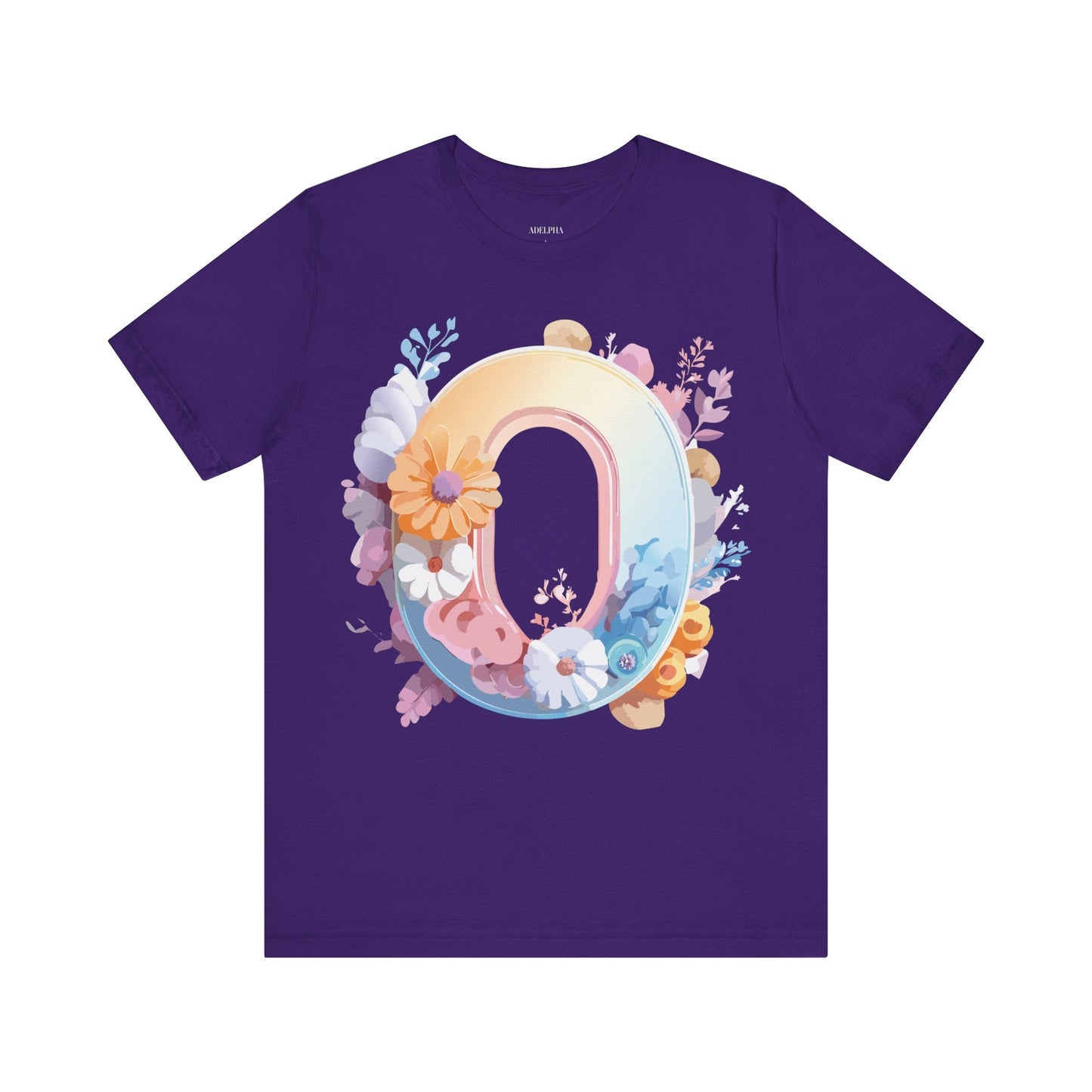 Letter O Shirt Unisex Graphic Tee Vintage Inspired Artwork By Adelpha Premium Short Sleeve