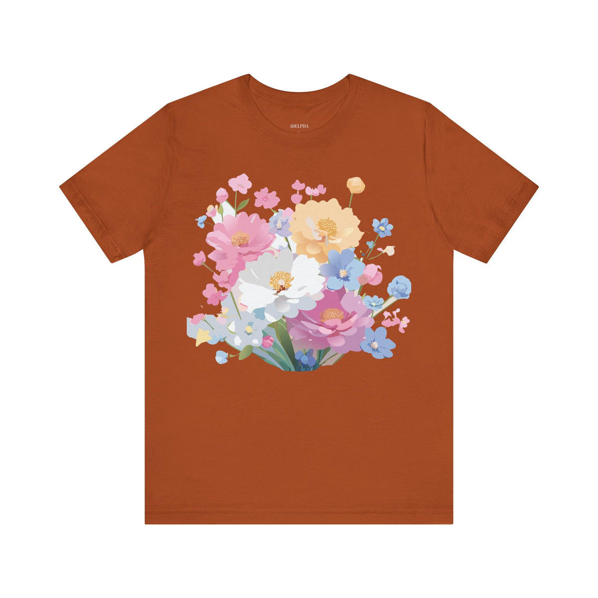 Floral Graphic Tee Shirt - Bella+Canvas Unisex 100 Cotton 17