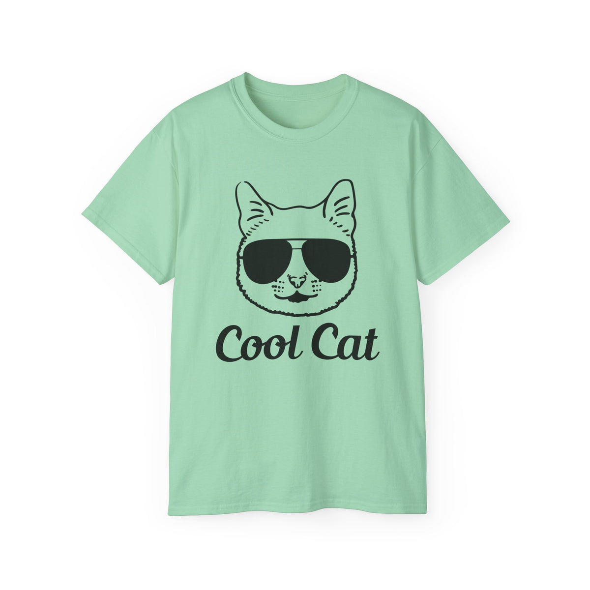 Cool Cat Sunglasses Tee | Cat Face Graphic Shirt