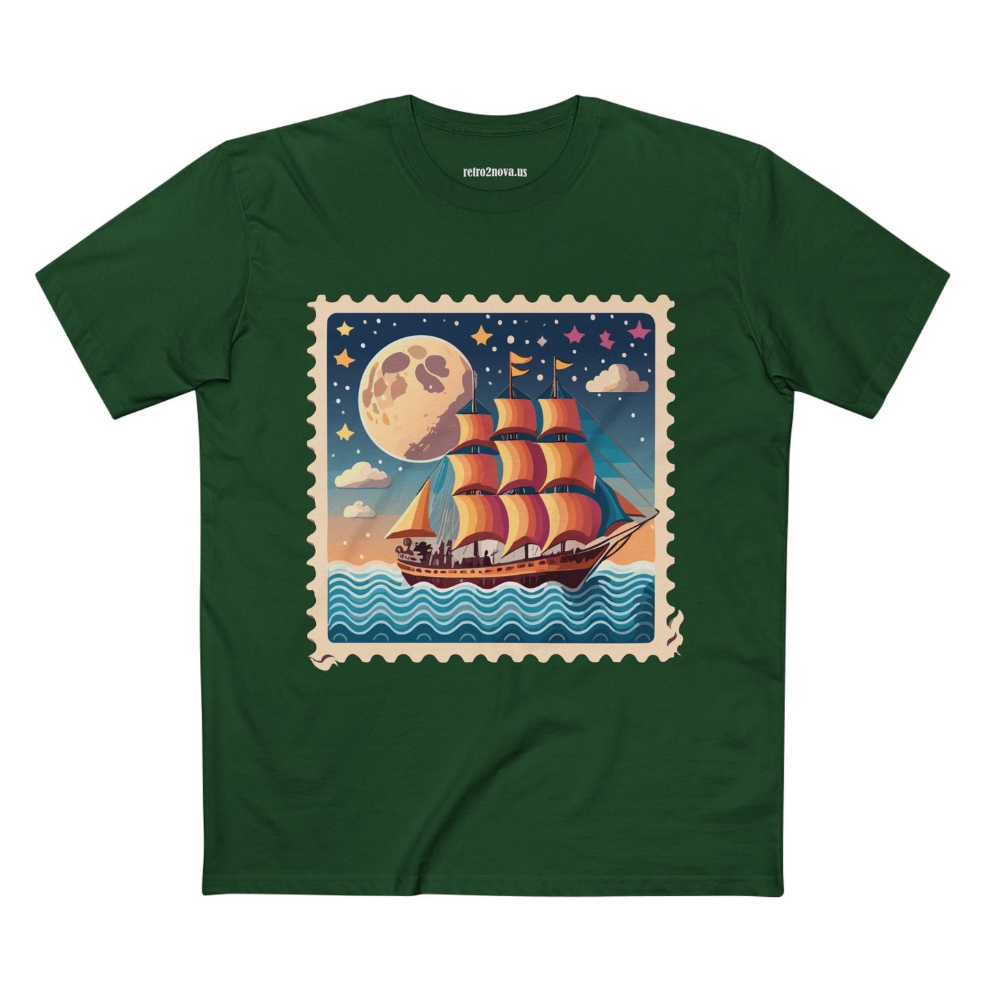 Stamp Shirt Postage Stamp Shirt PS 42 Unisex Premium Cotton Tee With Original Art Design Retro2Nova