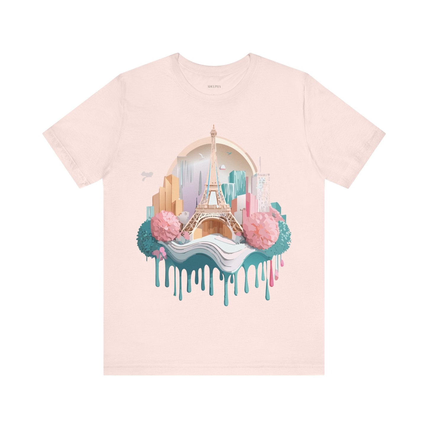 Paris Tourist Shirt Unisex Graphic Tee With Vintage Adelpha Artwork And Travel Style