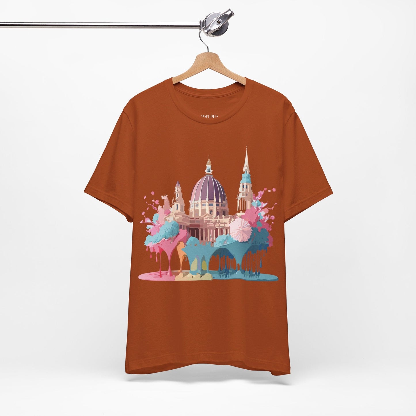 Tourist Shirt With Vienna Graphic Tee Unisex Short Sleeve Art Design Adelpha Vintage Artwork
