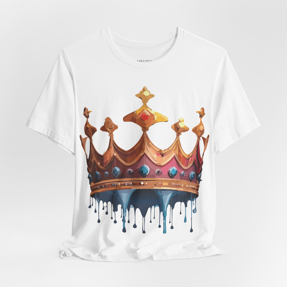 Crown Graphic Unisex Cotton Bella+Canvas Tee with Art Design m12