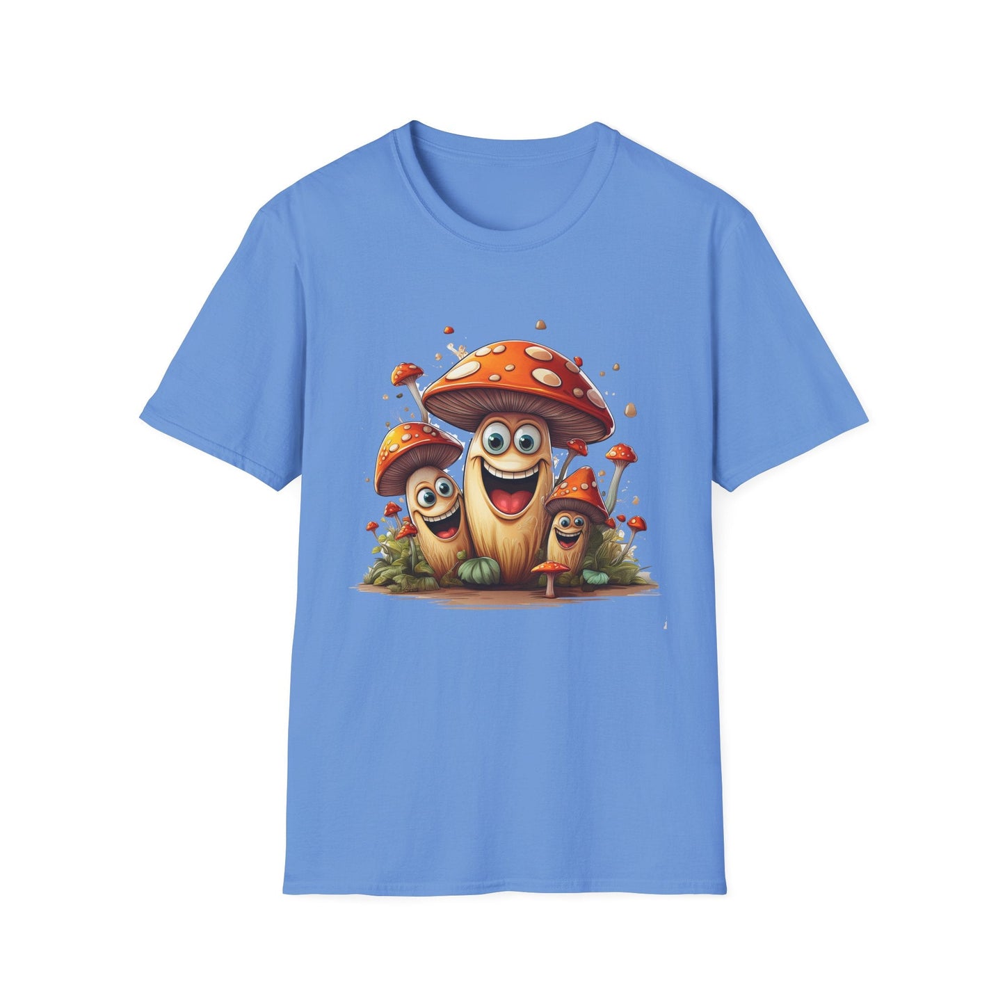Mashroom Tee Shirt Unisex Funny Mashroom Design Softstyle 100 Percent Cotton Gildan