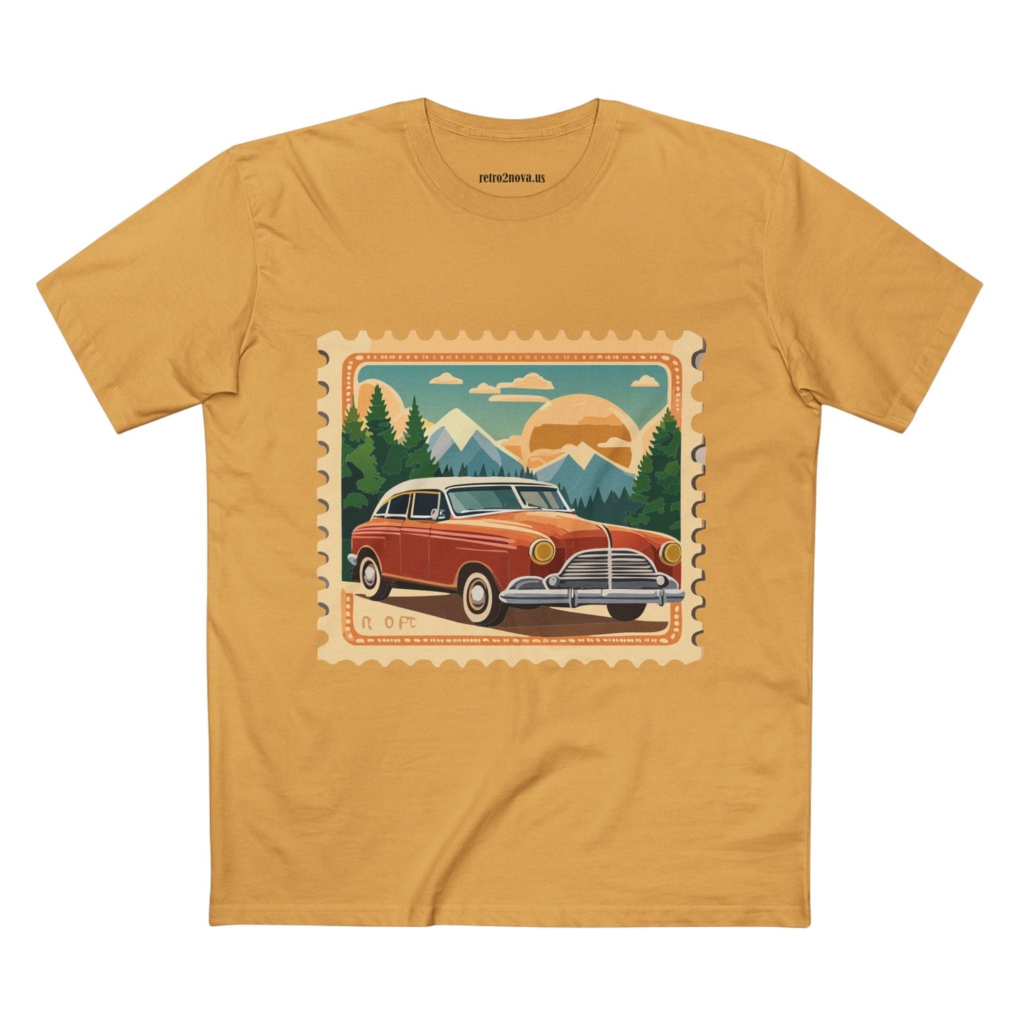 Postage Stamp Shirt Unisex Tee PS 28 Premium Cotton Original Art Design From Retro2Nova Collection