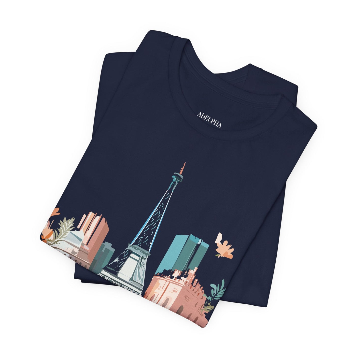 Paris Tourist Shirt Unisex Graphic Tee With Vintage Inspired Artwork By Adelpha Collection