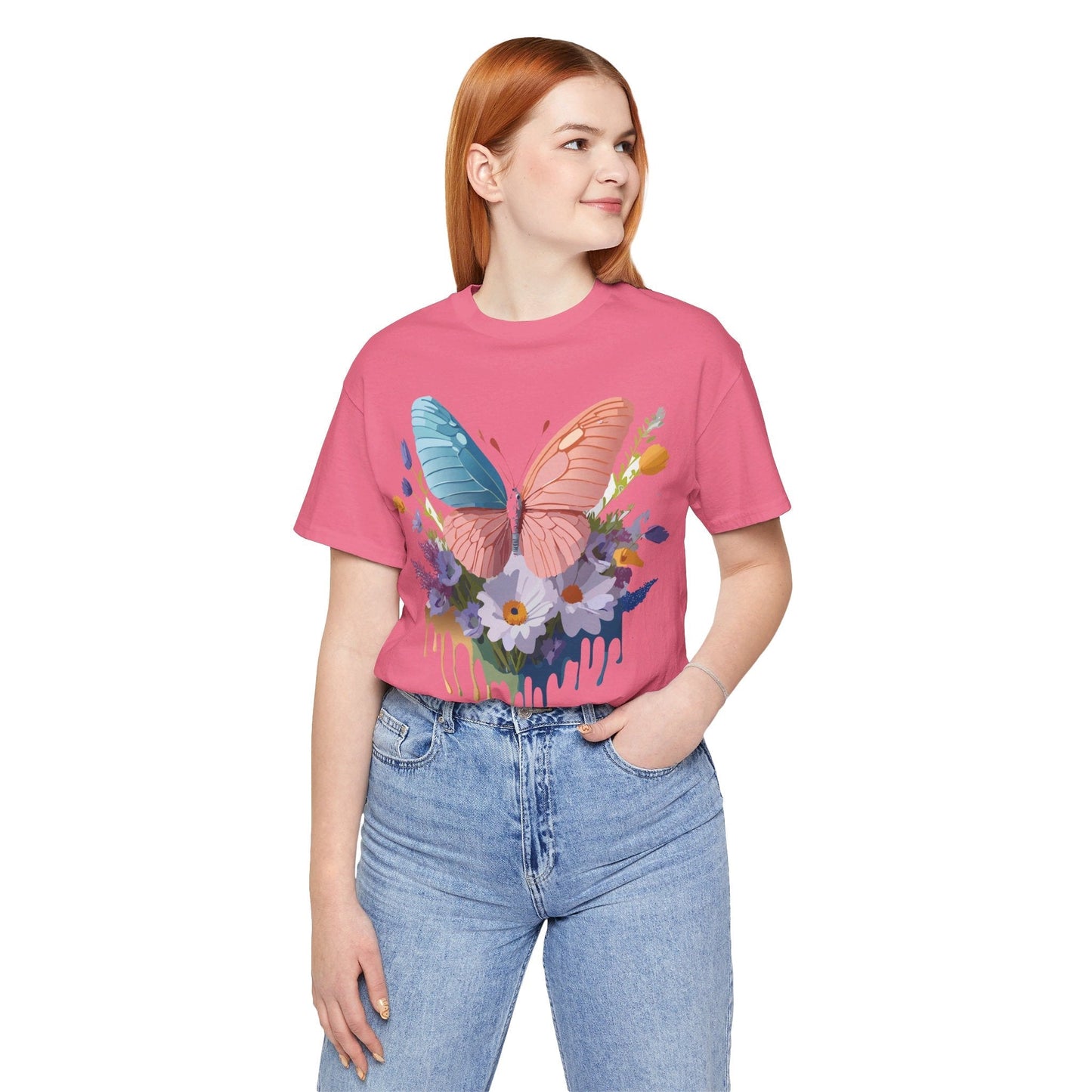 Butterfly Graphic Tee Unisex Art Design Shirt With Vintage Adelpha Artwork