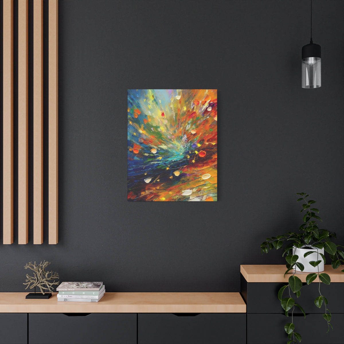Abstract Oil Painting Print Canvas 20x24,20x30,24x30 24x32,24x36,30x40 32x48,36x48,40x60 Pine-Wood Inner Frame ABS-121