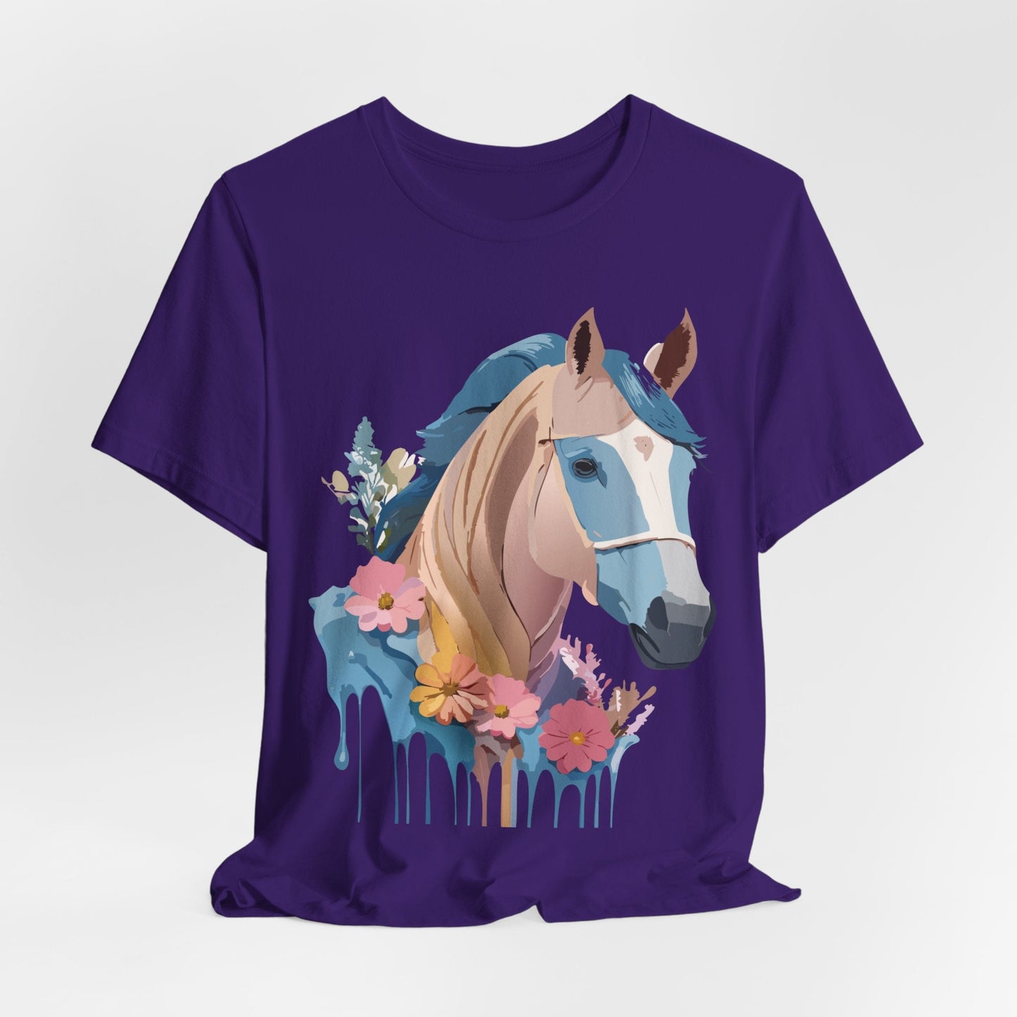 Horse Graphic Unisex 100 Cotton Vintage Animal Art T-Shirt 12