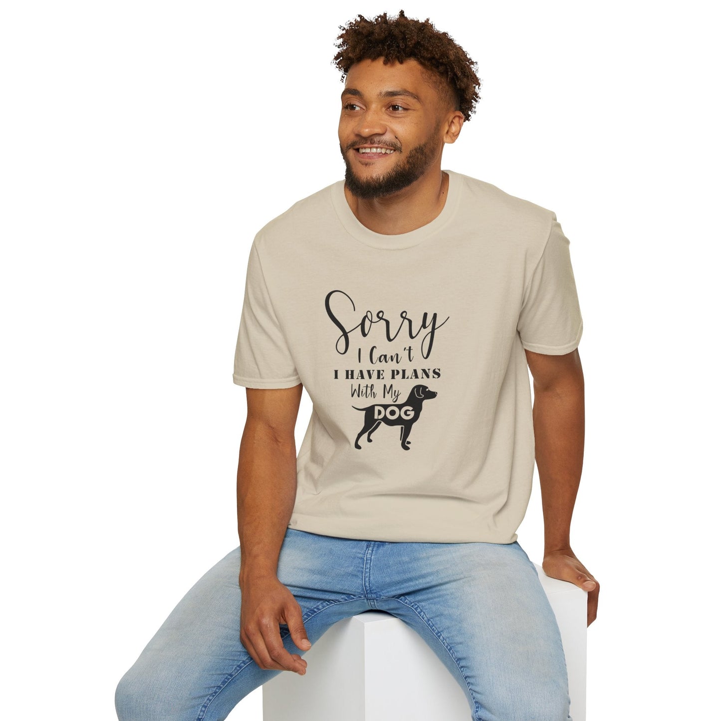 Dog Slogan T Shirts Unisex Softstyle Tee With Funny Quotes Art Design 100 Percent Ring Spun Cotton