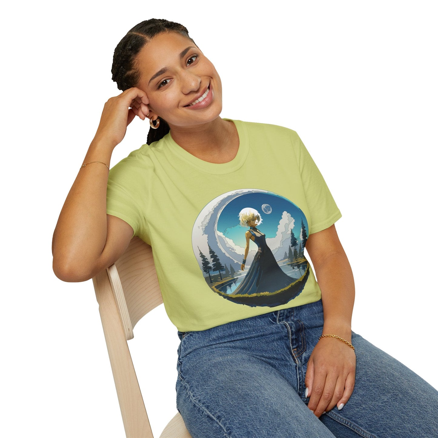 Womens Graphic T Shirt Art Design Tee Gildan Softstyle 64000 Unisex Short Sleeve