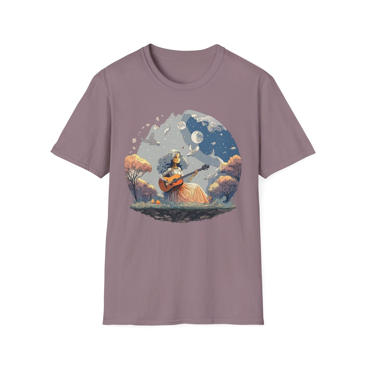 Womens Graphic T Shirt Art Design Tee Unisex Softstyle Cotton Shirt Everyday Comfort Durable Wear