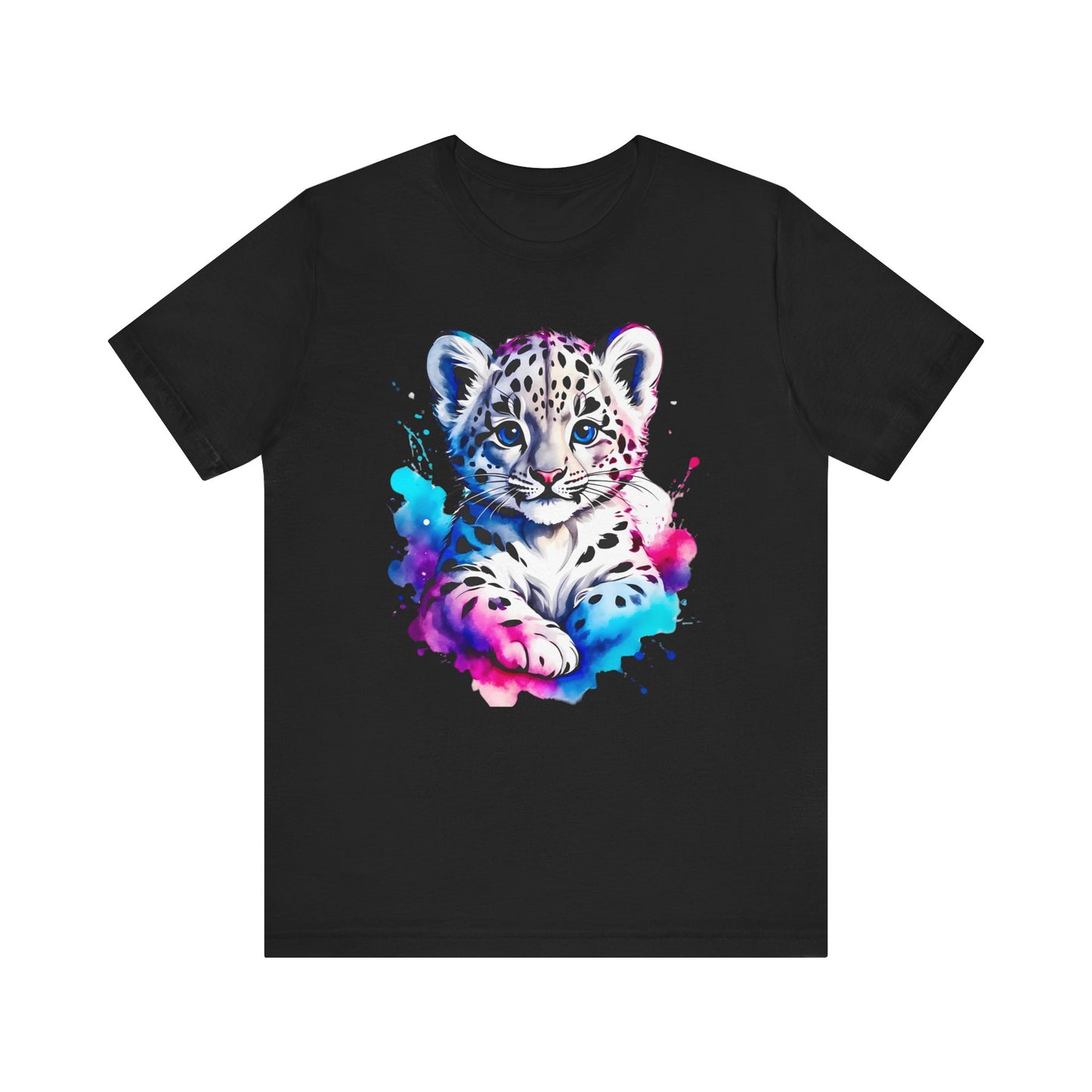 Baby Leopard Shirt, Cute Leopard Tee Shirt, Animal T-Shirt, Gepard Top, Animal Tees, Art Design T-Shirt, Graphic Tee