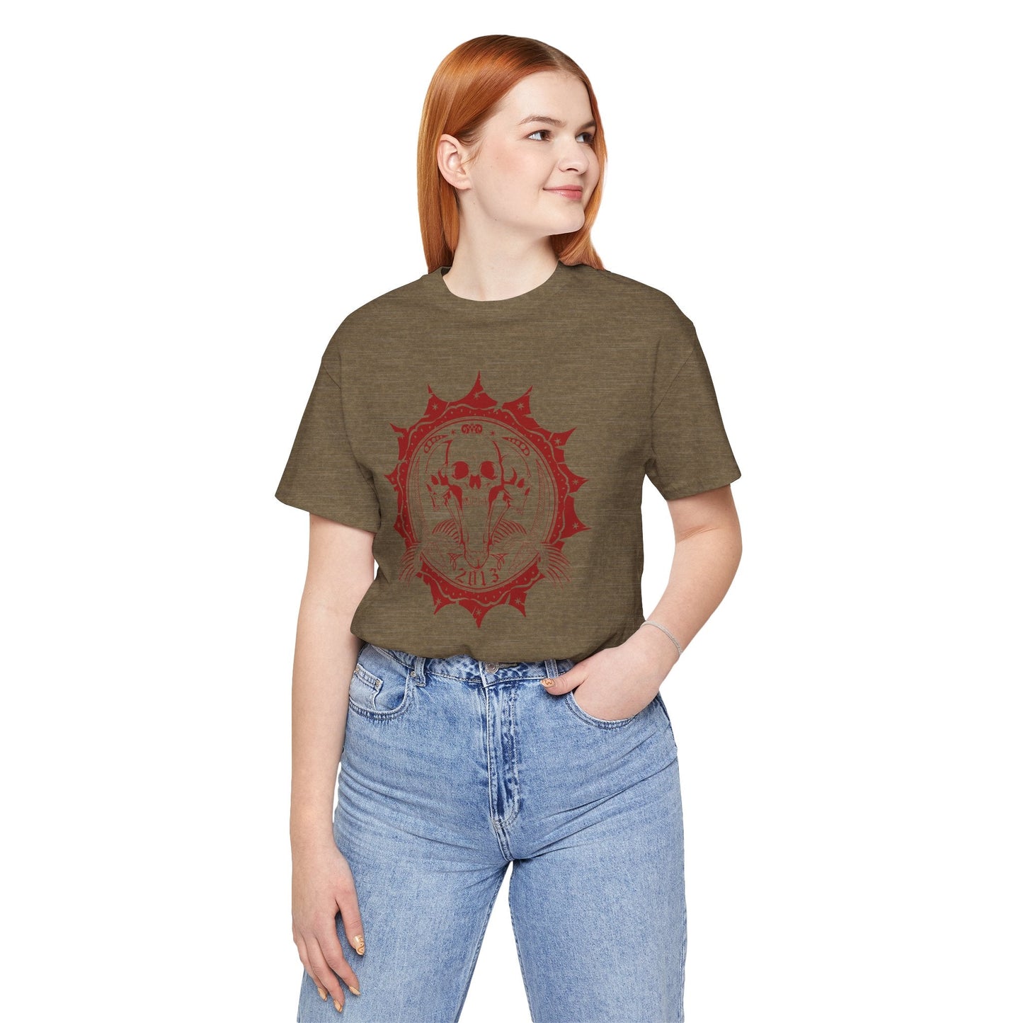 Skull Elephant Mandala Tee Boho Skull Graphic Shirt Art-51