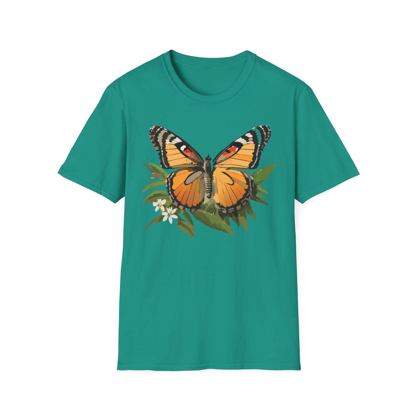 Monarch Butterfly Shirt Unisex Softstyle Tee 100 Percent Ring Spun Cotton Gildan 64000