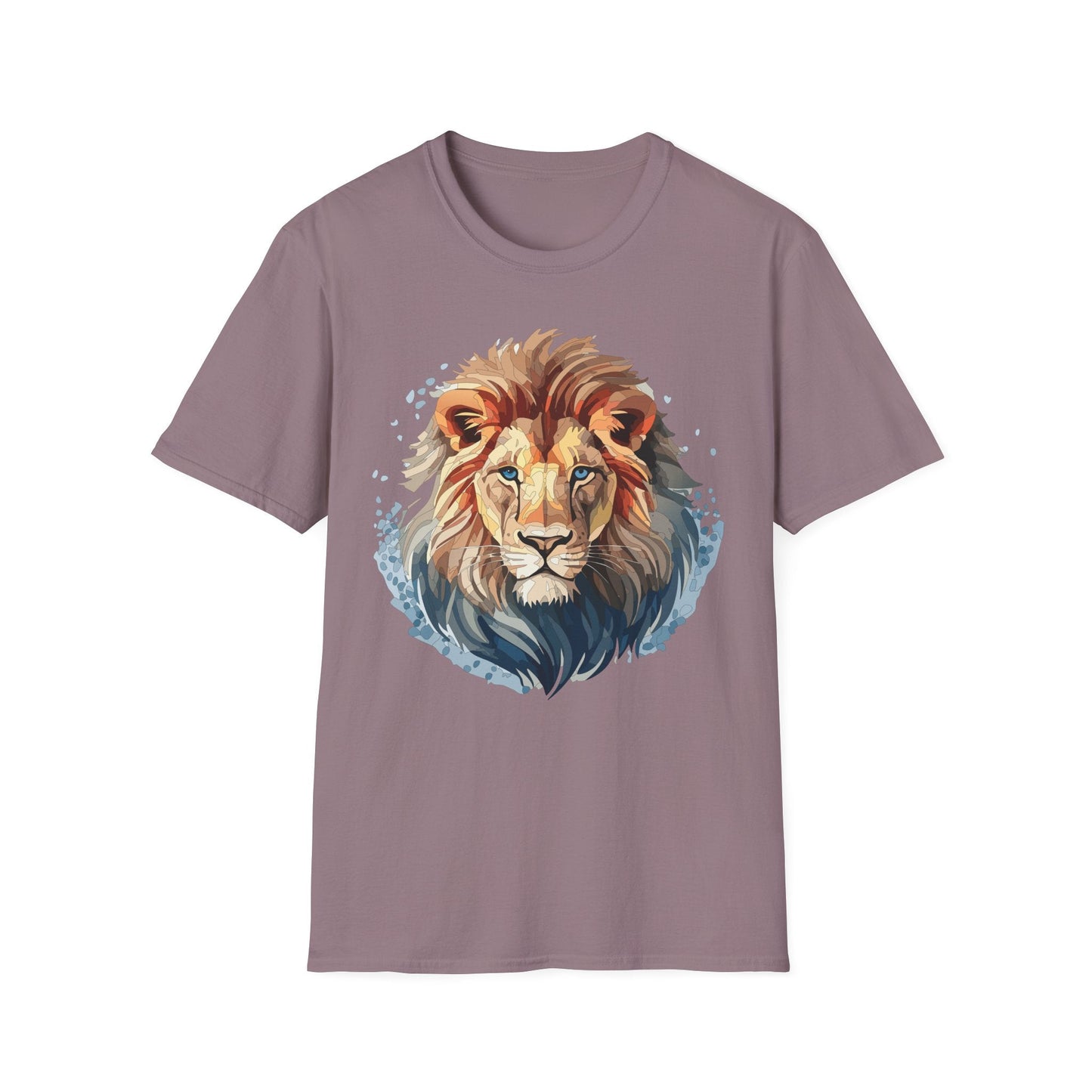 Unisex Lion Shirt Gildan Softstyle 64000 Tee 100 Percent Ring Spun Cotton