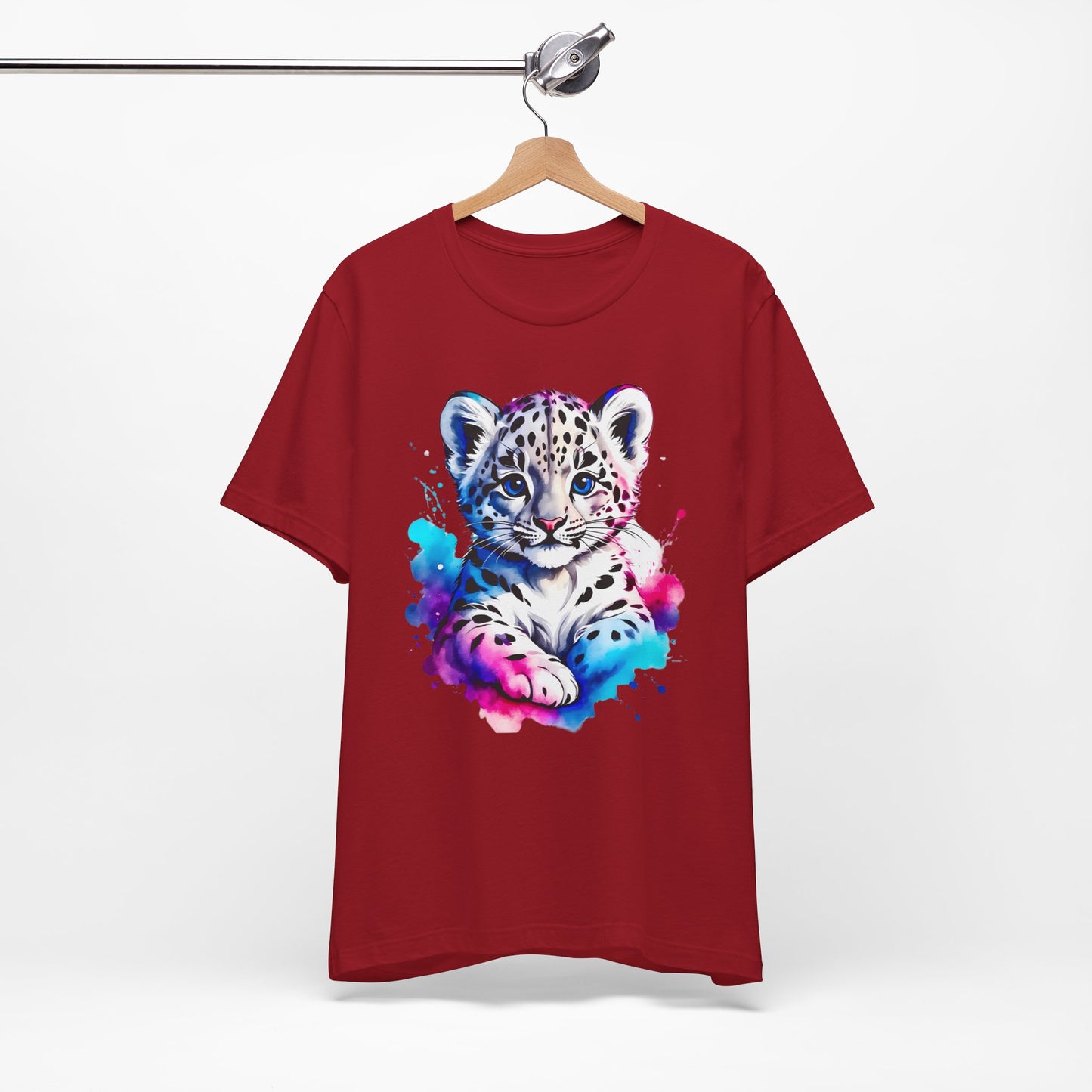 Baby Leopard Shirt, Cute Leopard Tee Shirt, Animal T-Shirt, Gepard Top, Animal Tees, Art Design T-Shirt, Graphic Tee