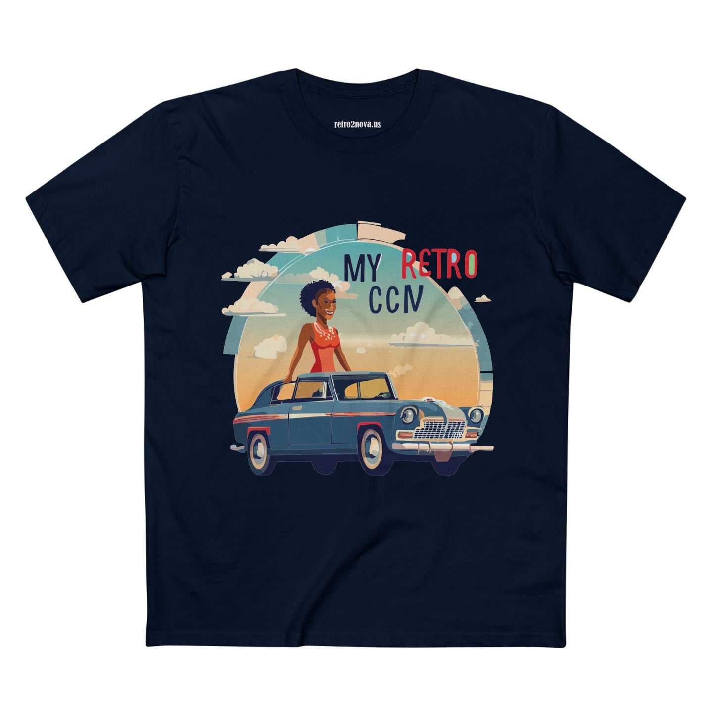 Retro Car Shirts Vintage Car Shirts RC 14 Unisex Premium Cotton Tee With Original Art Design