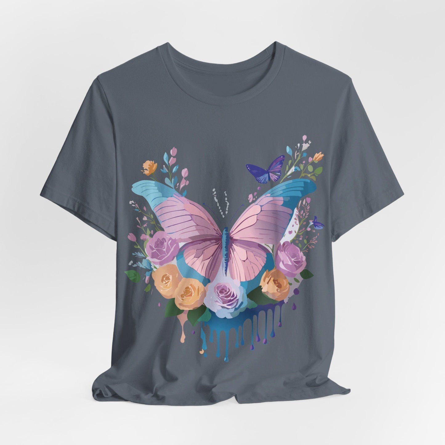 Adelpha Unisex Graphic Tee With Vintage Inspired Artwork Short Sleeve
