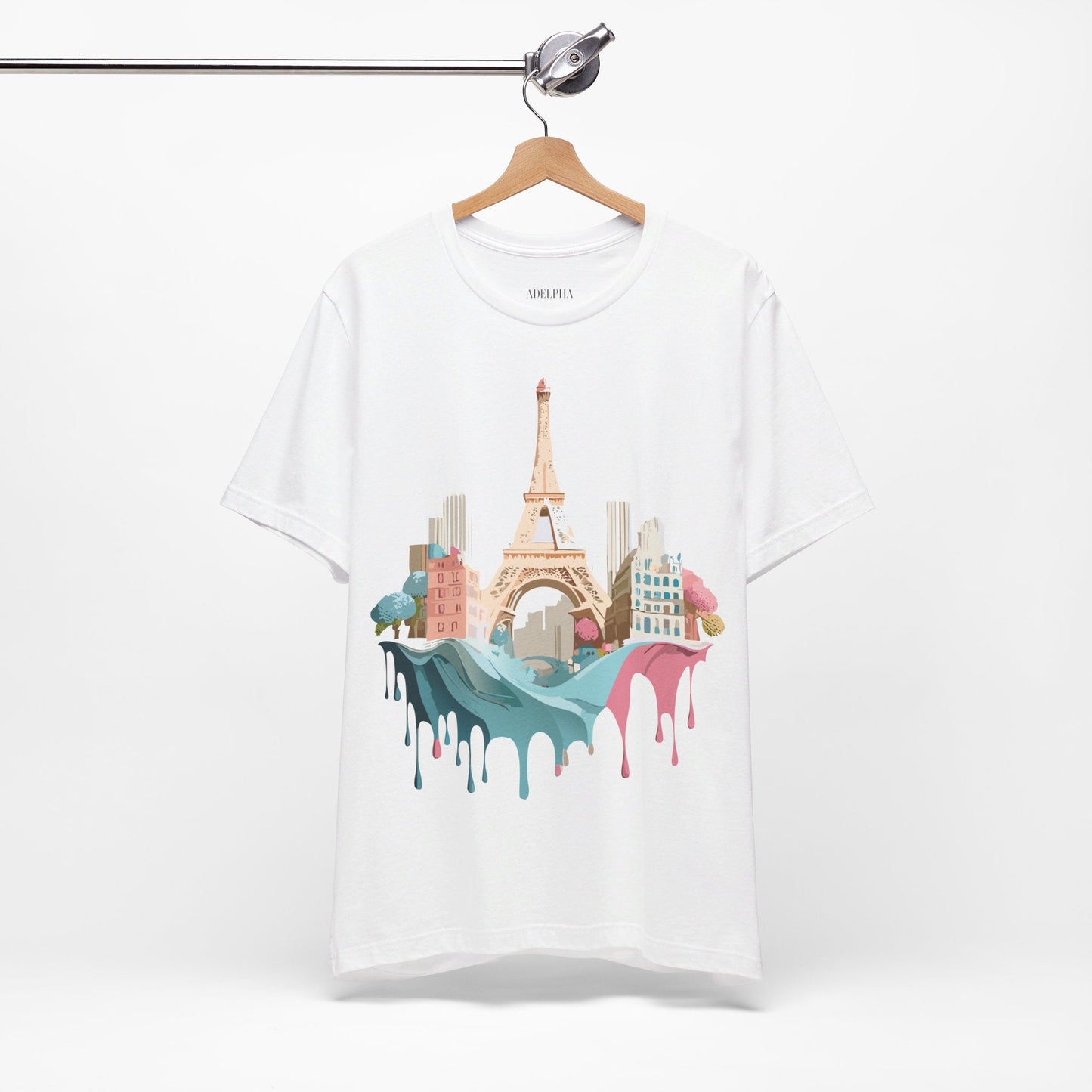 Paris Tourist Shirt Unisex Graphic Tee With Vintage Inspired Artwork Adelpha Art Design