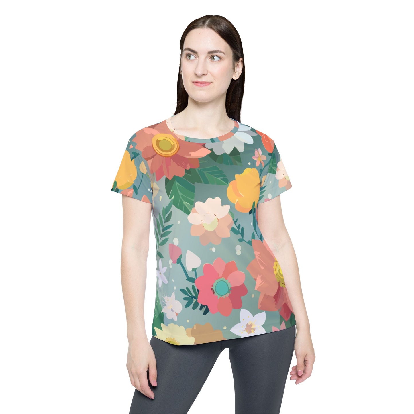 Floral Print Shirt, Shirt with Flowers