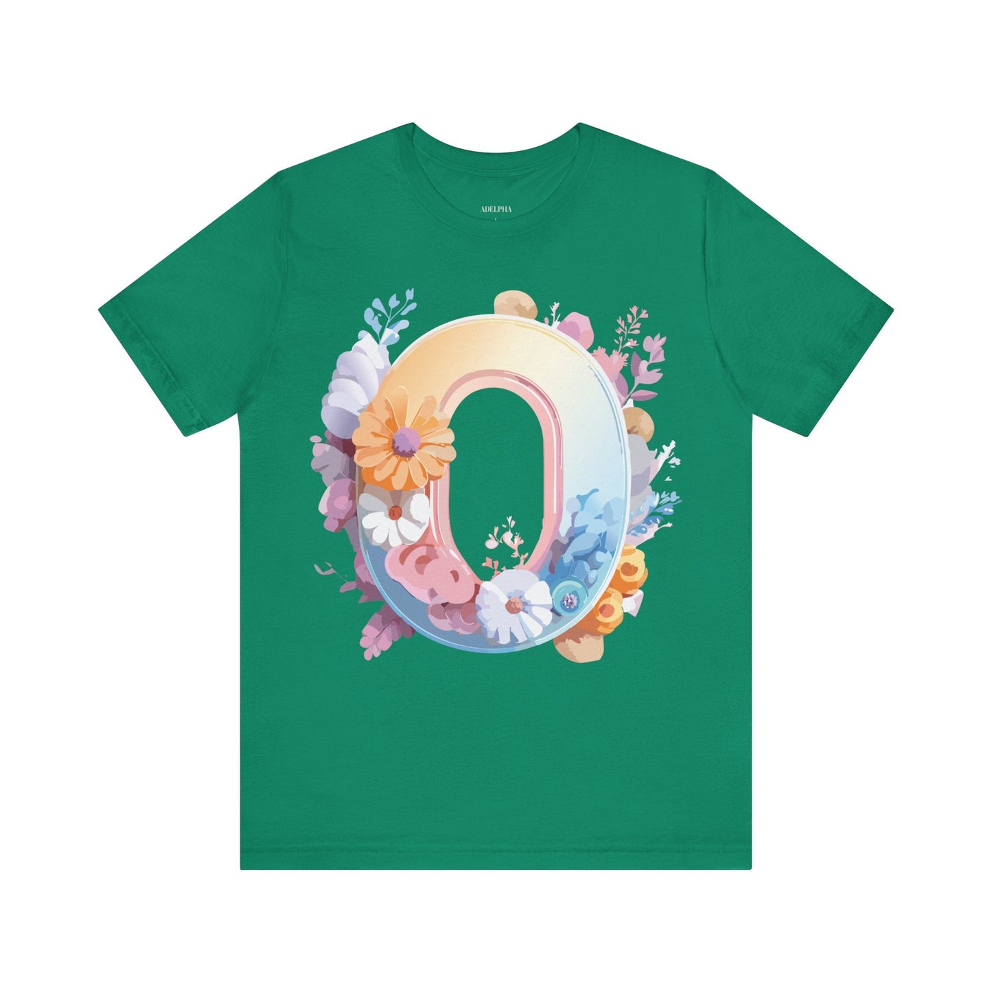 Letter O Shirt Unisex Graphic Tee Vintage Inspired Artwork By Adelpha Premium Short Sleeve