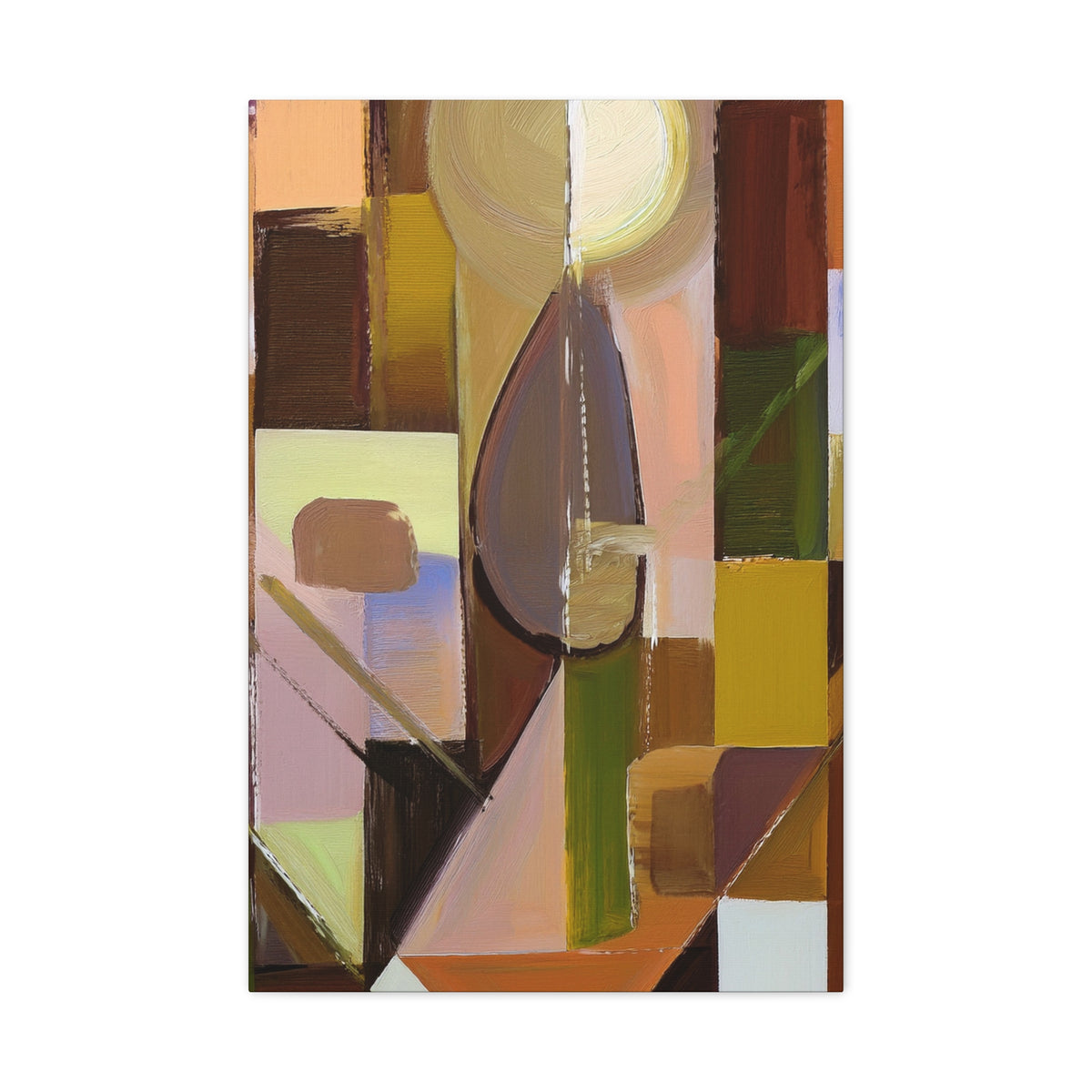 Abstract Geometric Painting Print Canvas 20x24,20x30,24x30 24x32,24x36,30x40 32x48,36x48,40x60 Pine-Wood Inner Frame ABS-55