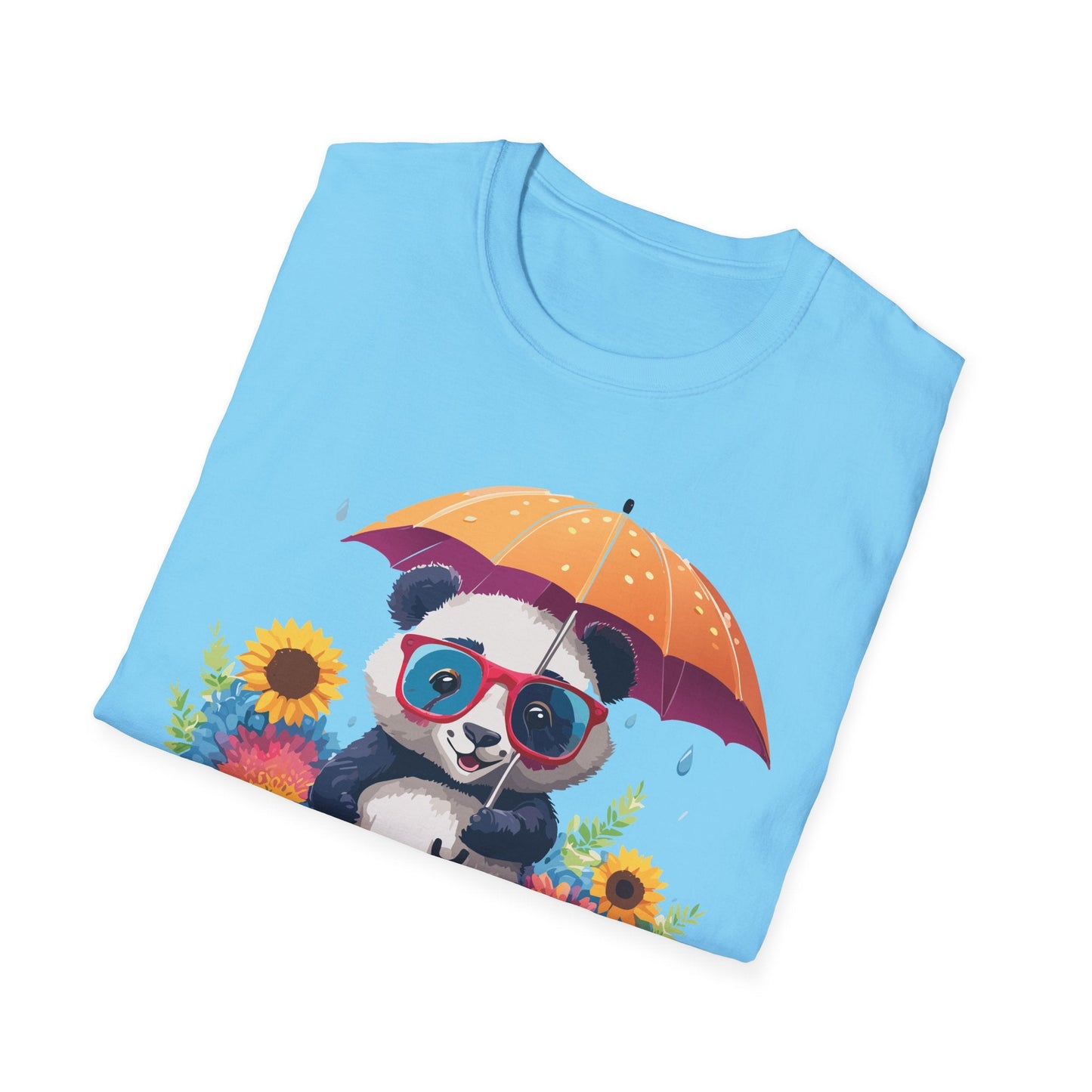 Panda Shirt Unisex Panda Tee Animal Graphic T Shirt Softstyle 64000 Cotton Breathable Everyday