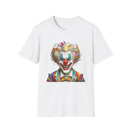 Clown Shirt Unisex T Shirt With Funny Man Circus Motif And Scary Man Design Graphic Print