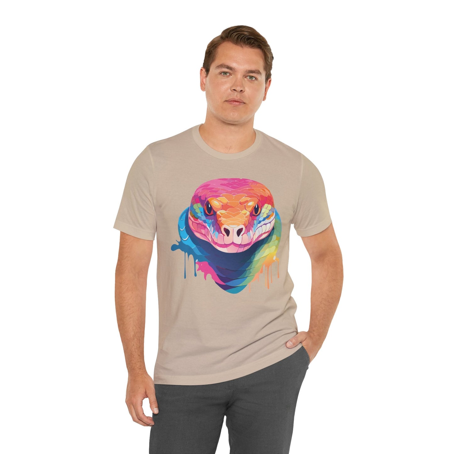 Unisex Animal Shirt With Art Design Wild Animals Graphic Print Casual Short Sleeve Tee