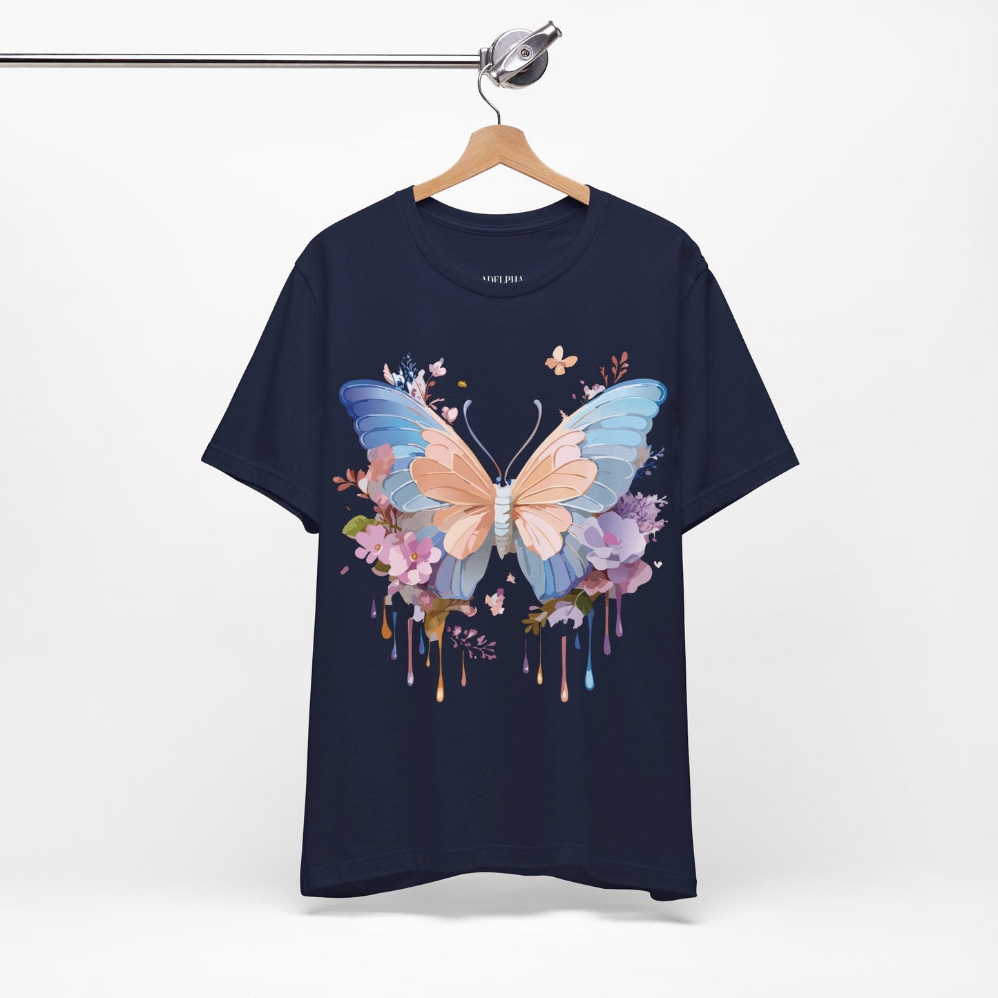 Butterfly Graphic Tee By Adelpha Unisex Short Sleeve Shirt Art Design