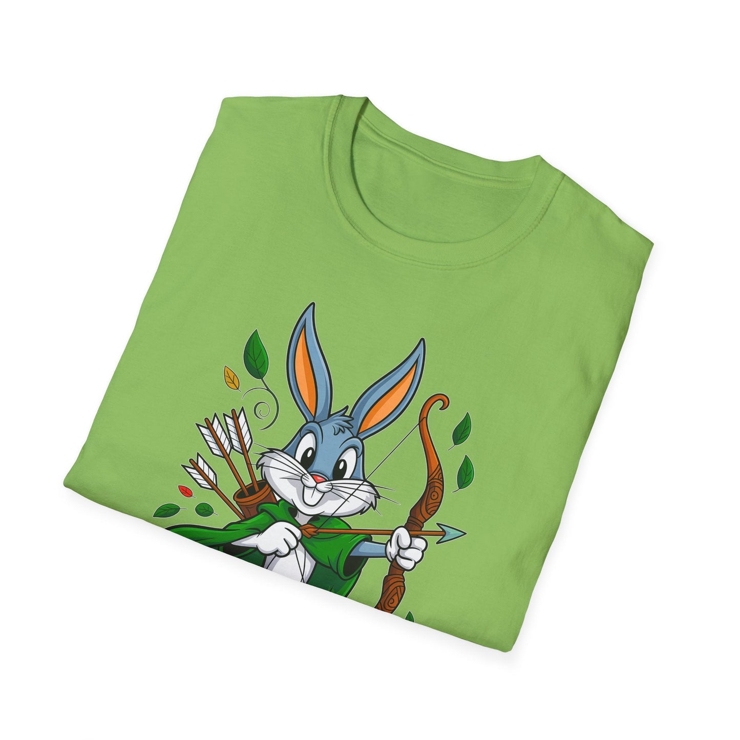 Cartoon Bunny Graphic Unisex Cotton Animal Animation Artwork Design Tee 2