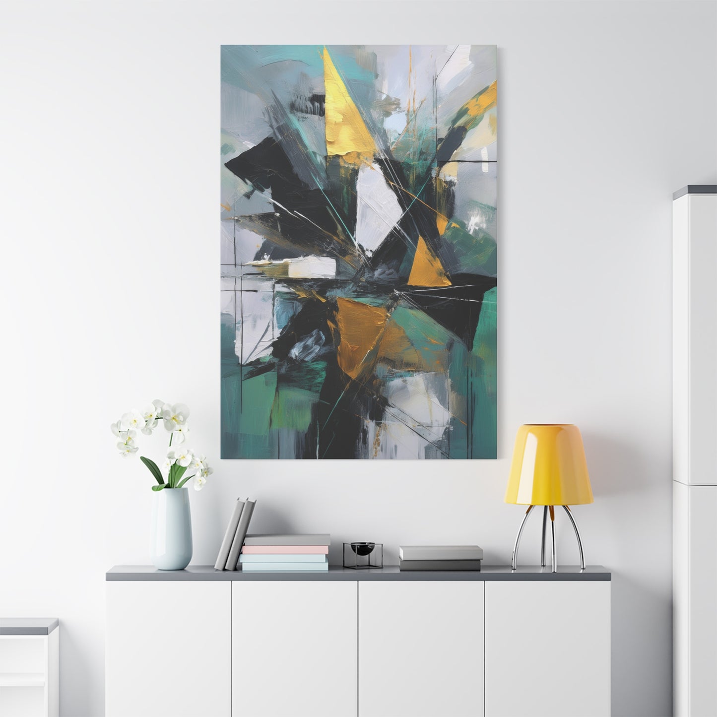Abstract Oil Painting Print Canvas 20x24,20x30,24x30 24x32,24x36,30x40 32x48,36x48,40x60 Pine-Wood Inner Frame ABS-208