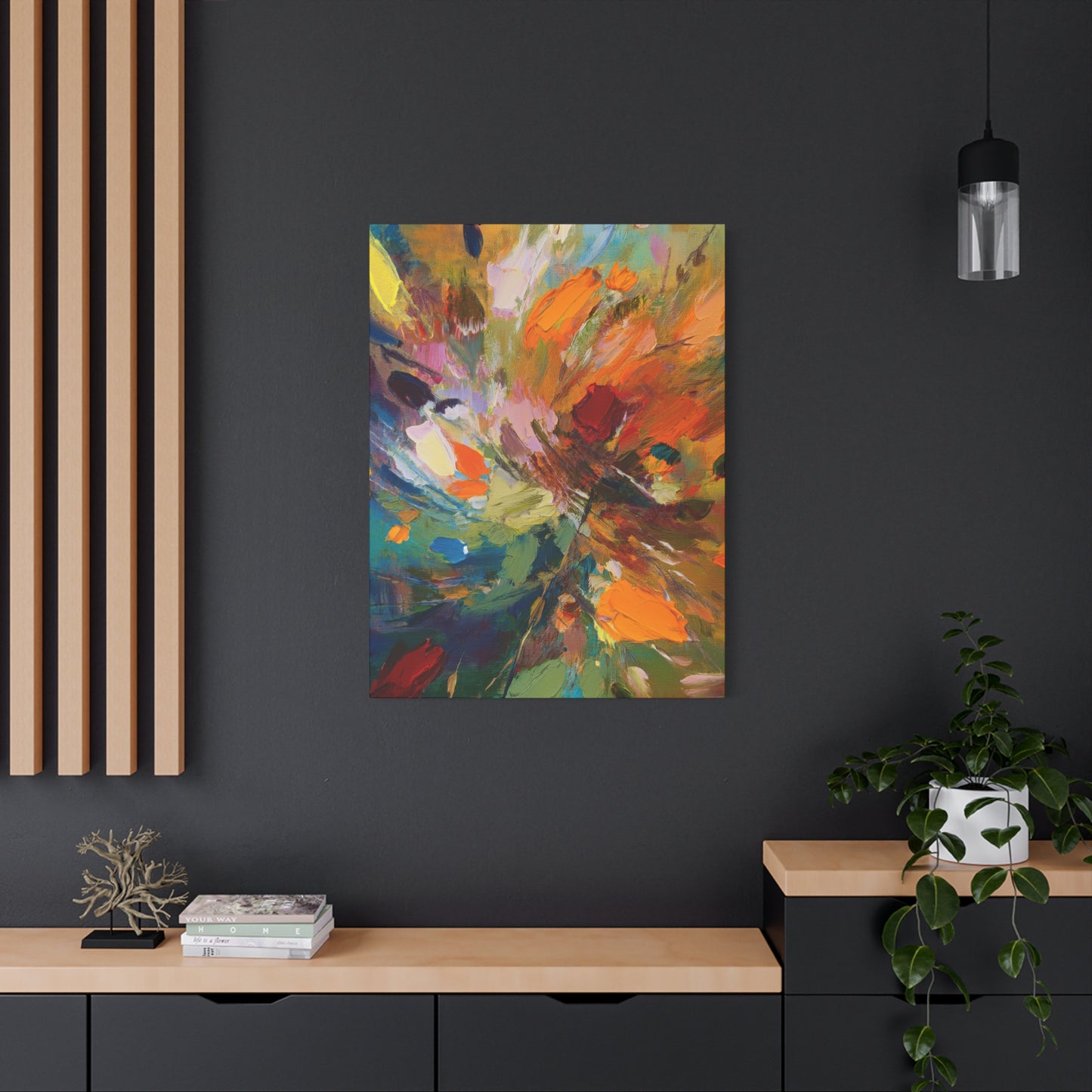 Abstract Oil Painting Print Canvas 20x24,20x30,24x30 24x32,24x36,30x40 32x48,36x48,40x60 Pine-Wood Inner Frame ABS-93