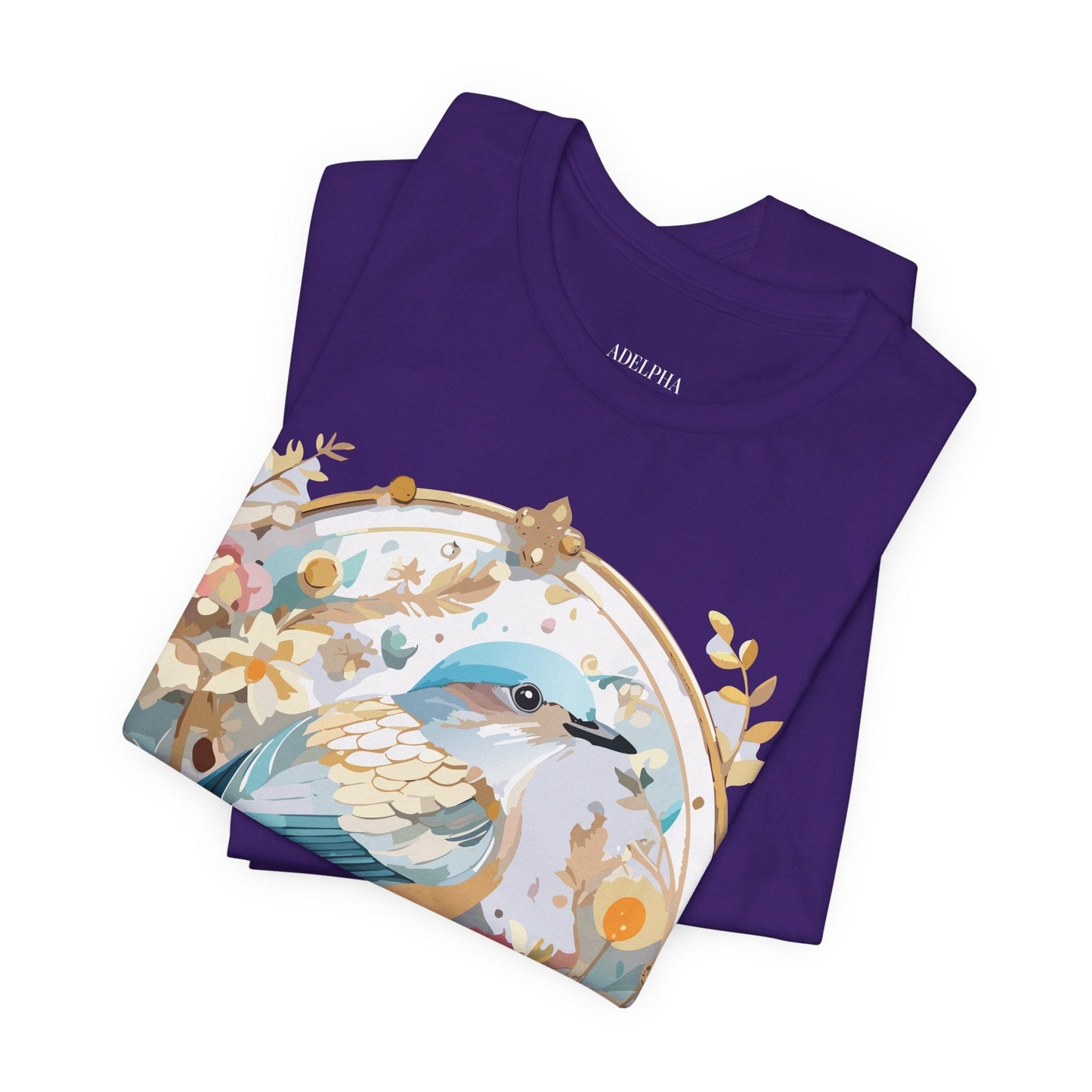 Adelpha Medallion Graphic Tee Unisex Jersey Short Sleeve Vintage Art Design Shirt