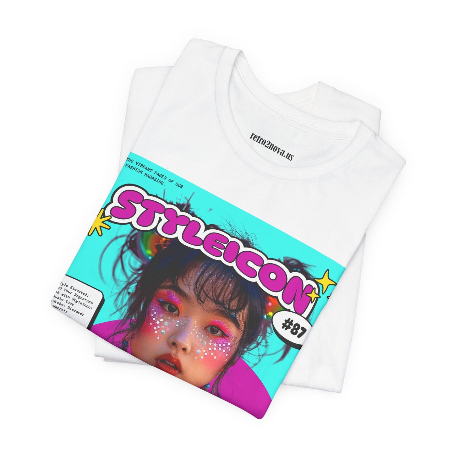 Magazine Cover Shirt Unisex Jersey Short Sleeve Tee Lightweight Breathable Fabric