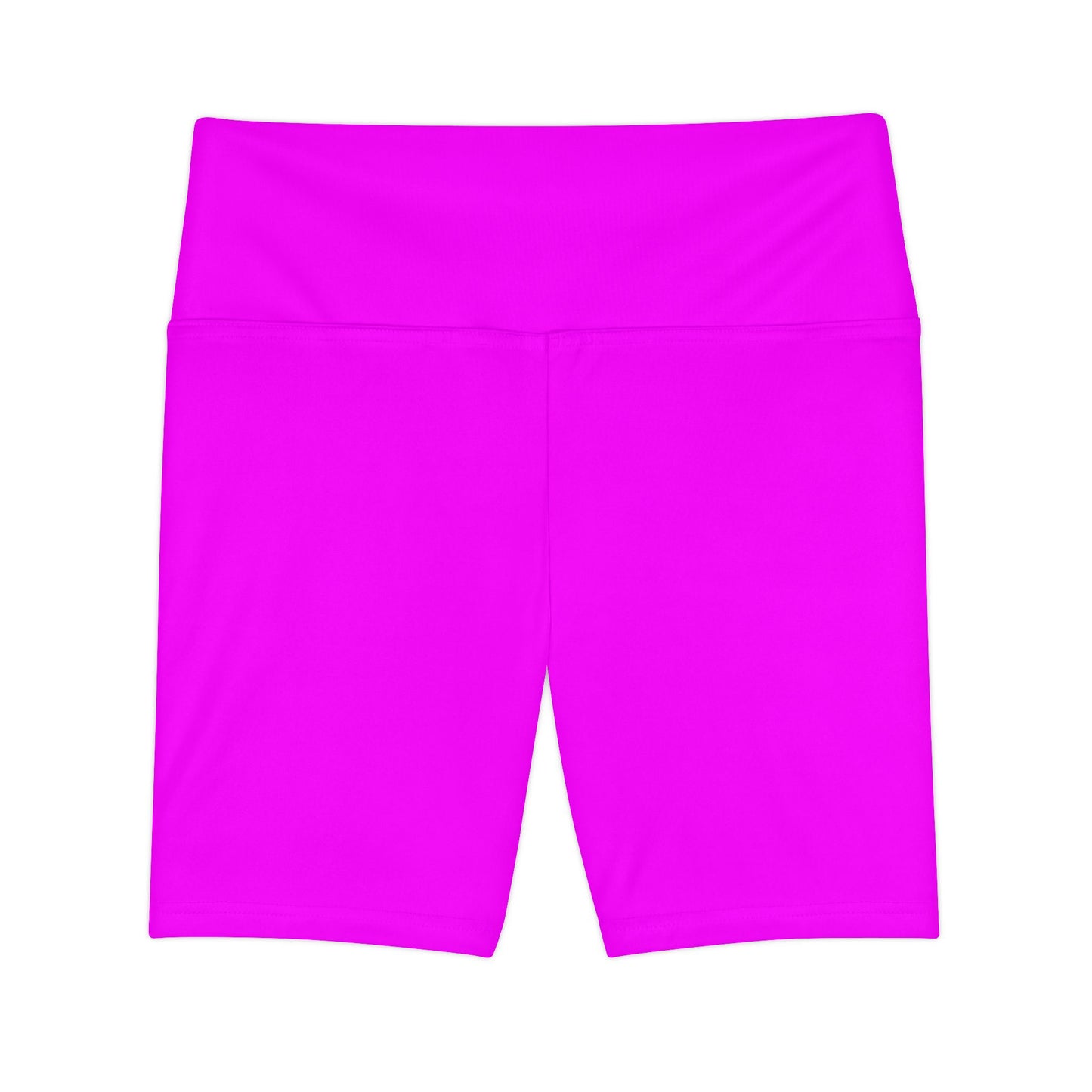 Magenta High-Rise Pink Biker Shorts — Women's Workout Activewear